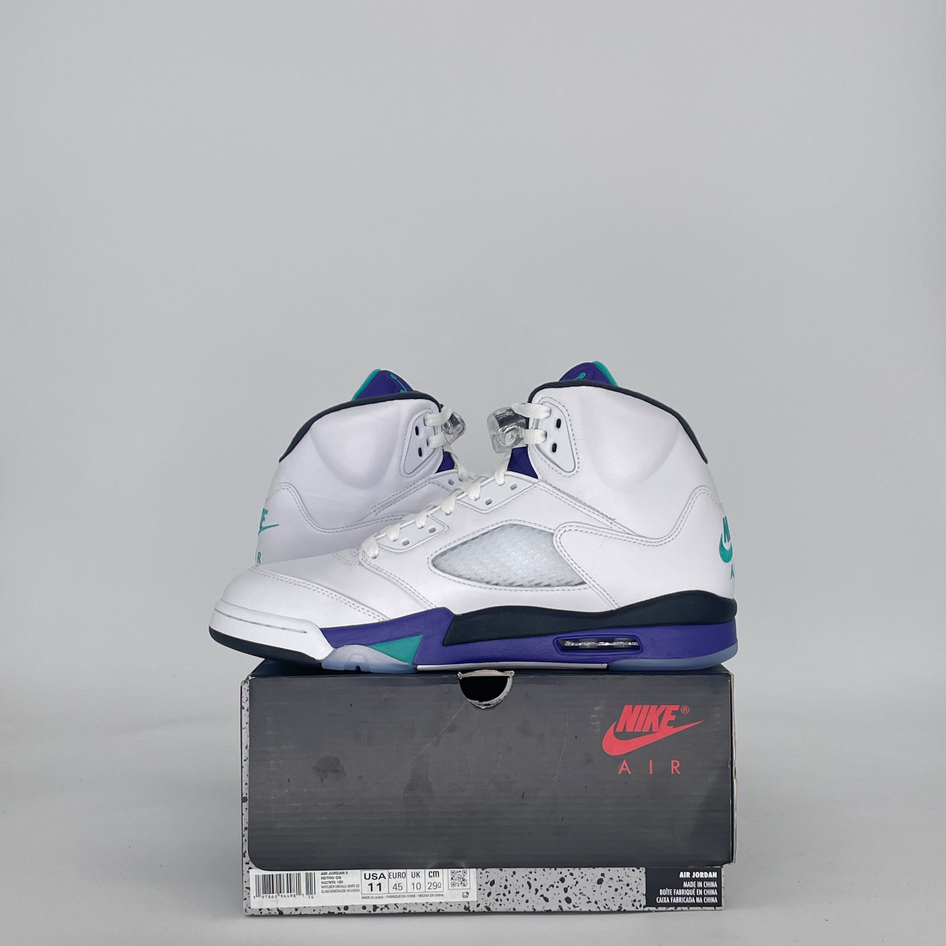 AIR JORDAN 5 GRAPE HQ7978-100 SIZE 11/12.5W