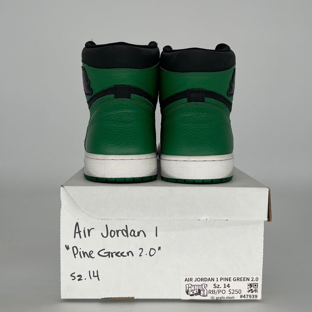 Jordan 1 Retro High Pine Green Black