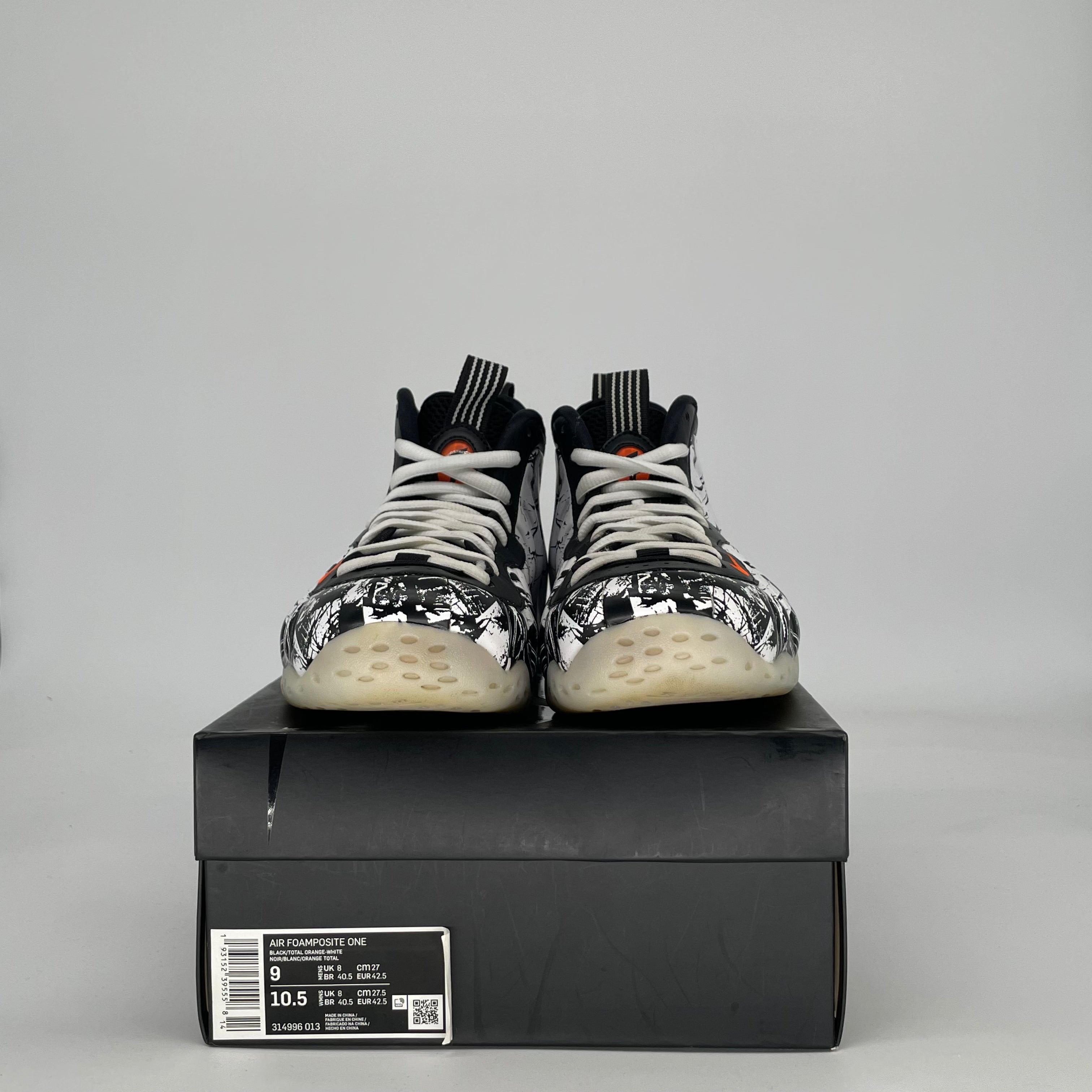 NIKE AIR FOAMPOSITE ONE SHATTERED BACKBOARD 314966-013 SIZE 9/10.5W