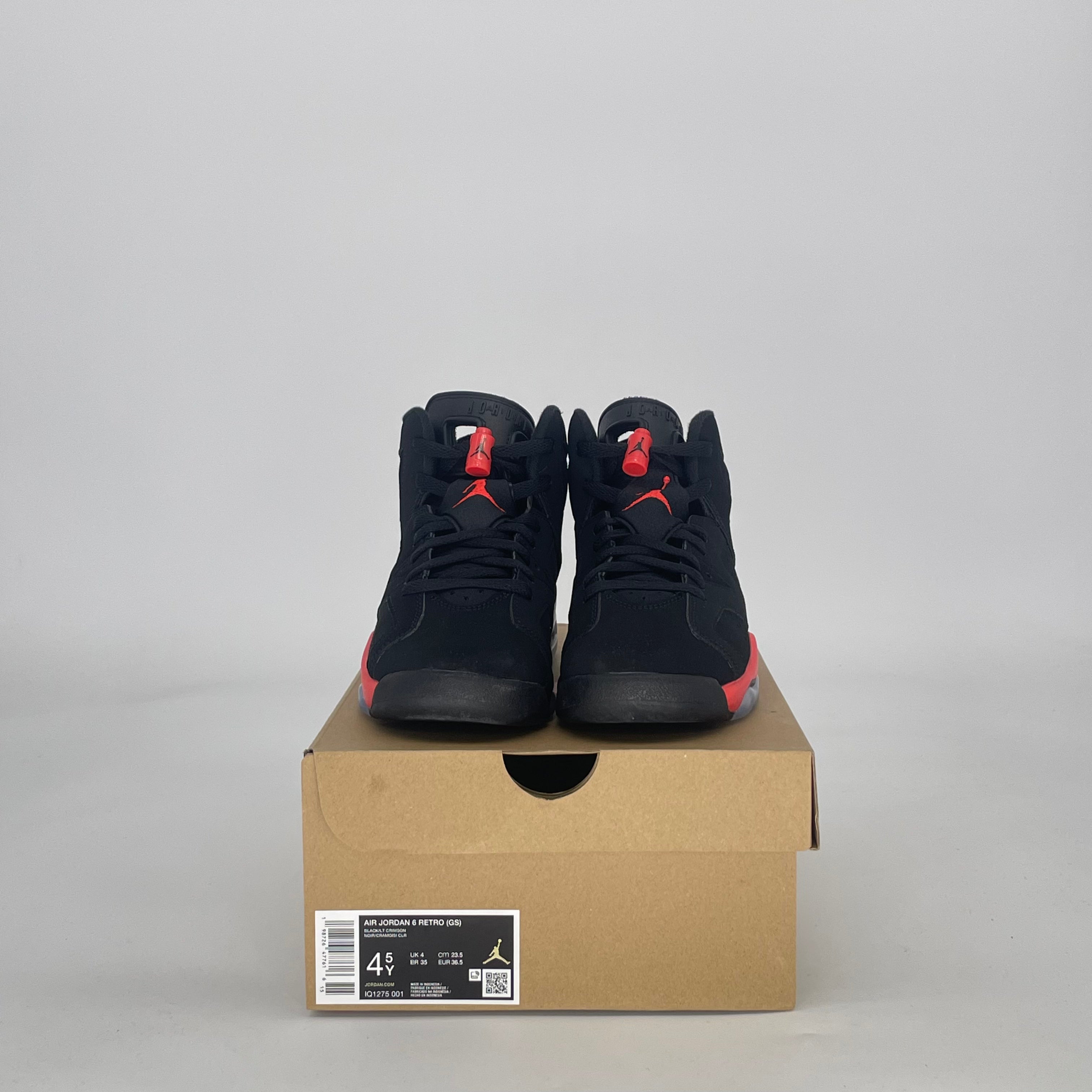 AIR JORDAN 6 INFRARED SALESMAN IQ1275-001 SIZE 4.5/6W GS