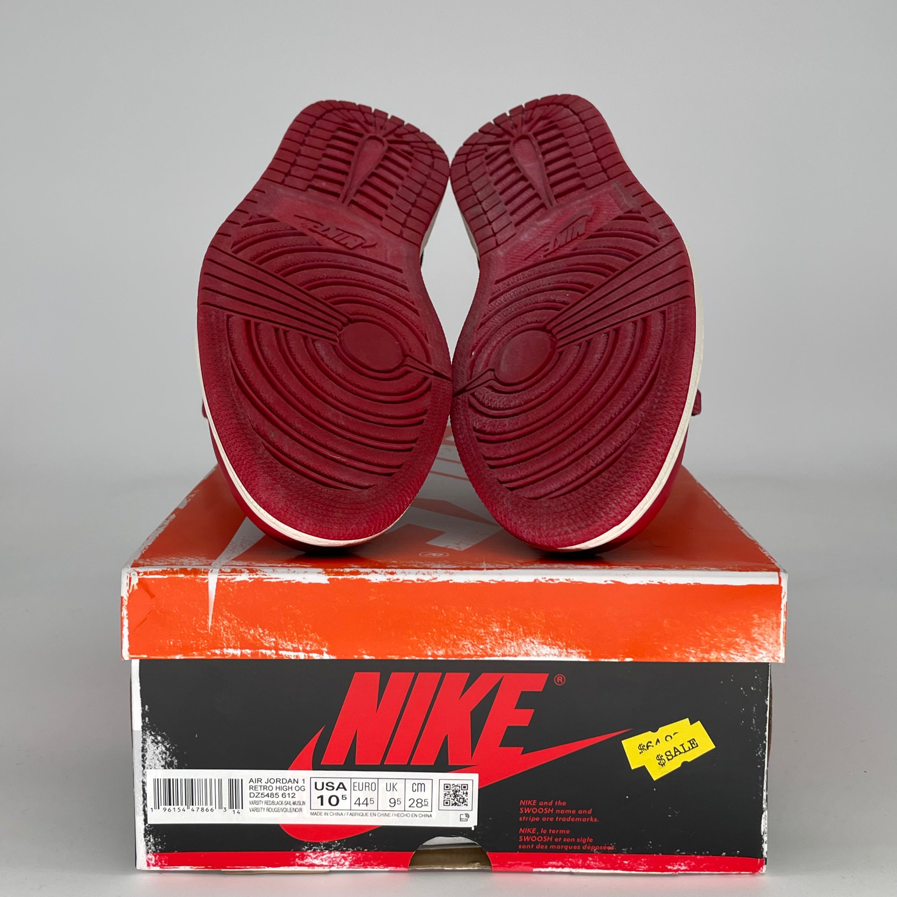 AIR JORDAN 1 CHICAGO LOST AND FOUND DZ5485-612 SIZE 10.5/12W