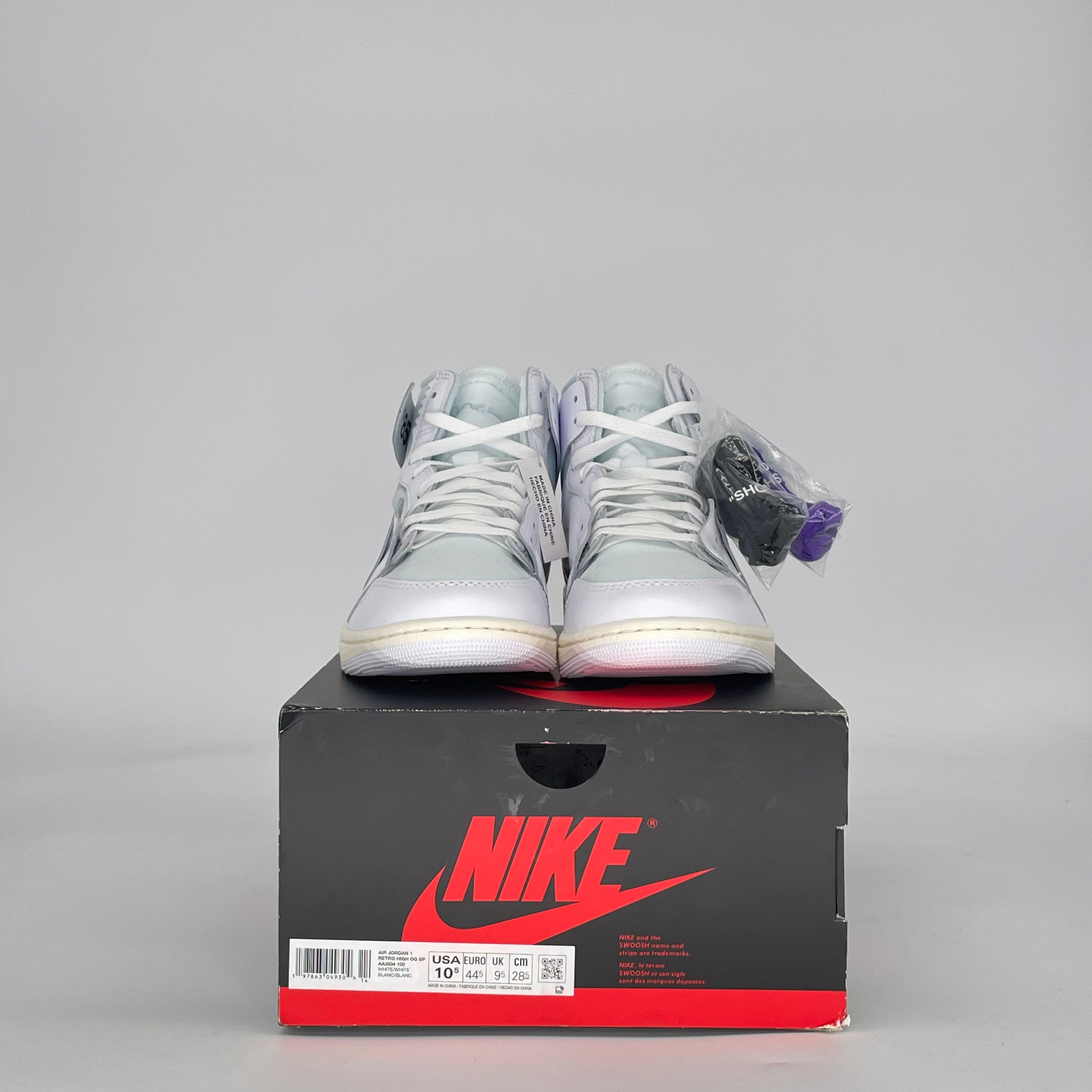 AIR JORDAN 1 HIGH VIRGIL ABLOH ARCHIVE ALASKA AA3834-100 SIZE 10.5/12W