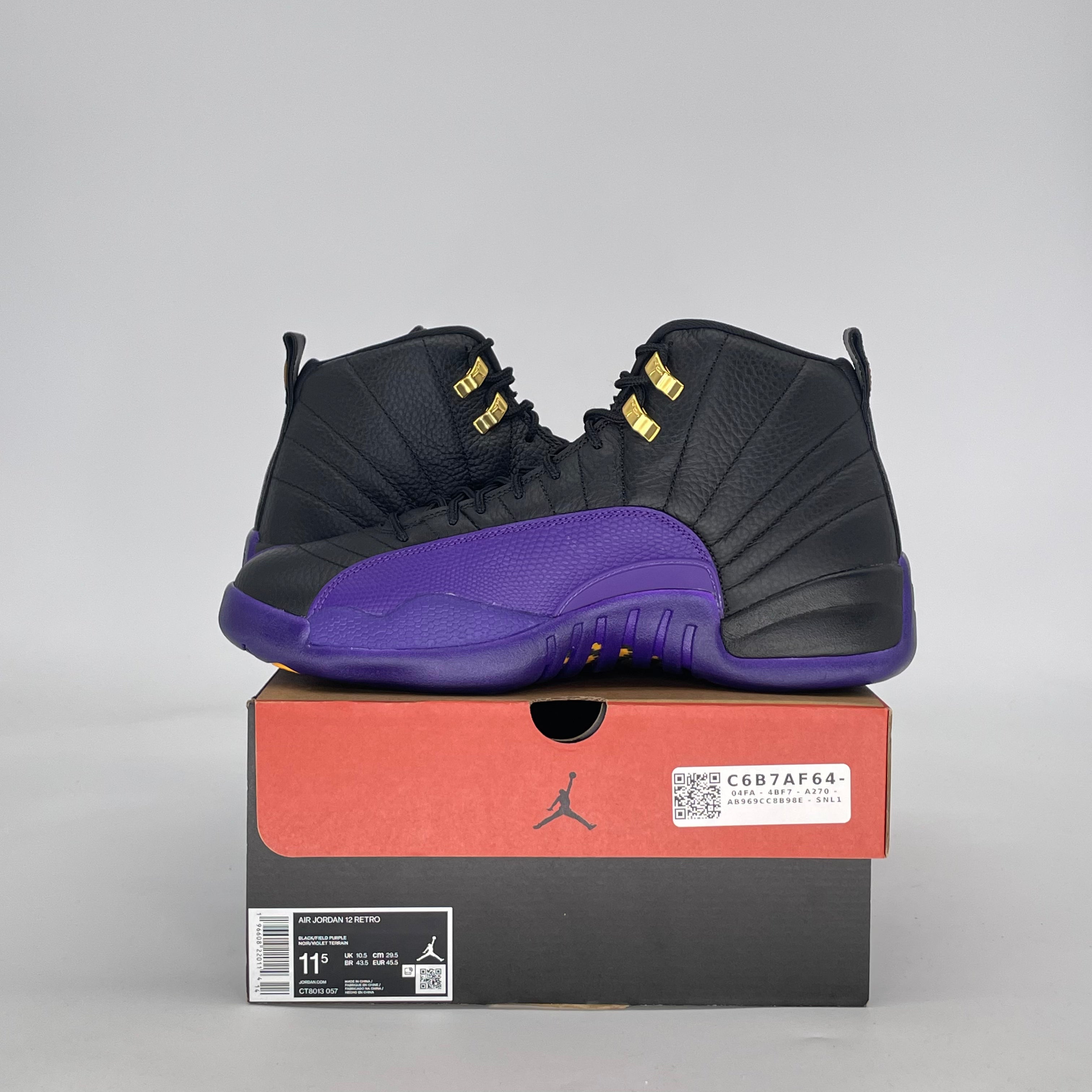 AIR JORDAN 12 FIELD PURPLE CT8013-057 SIZE 11.5/13W