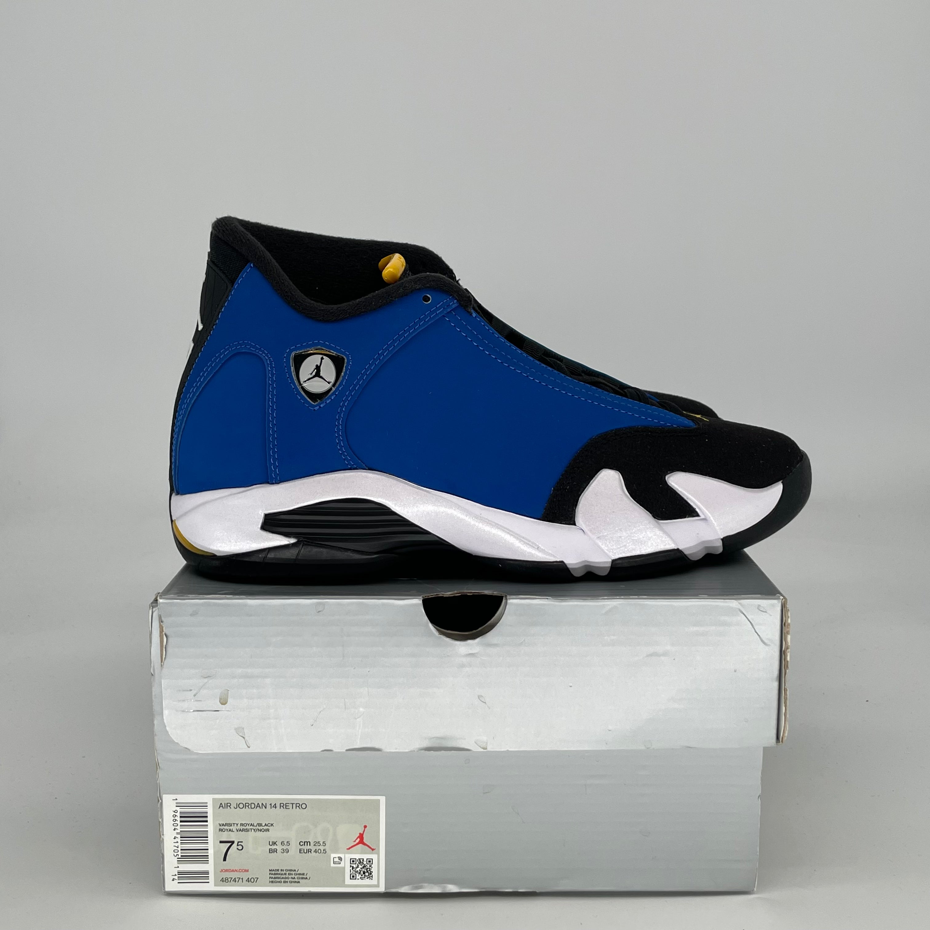 AIR JORDAN 14 LANEY 487471-407 SIZE 7.5/9W