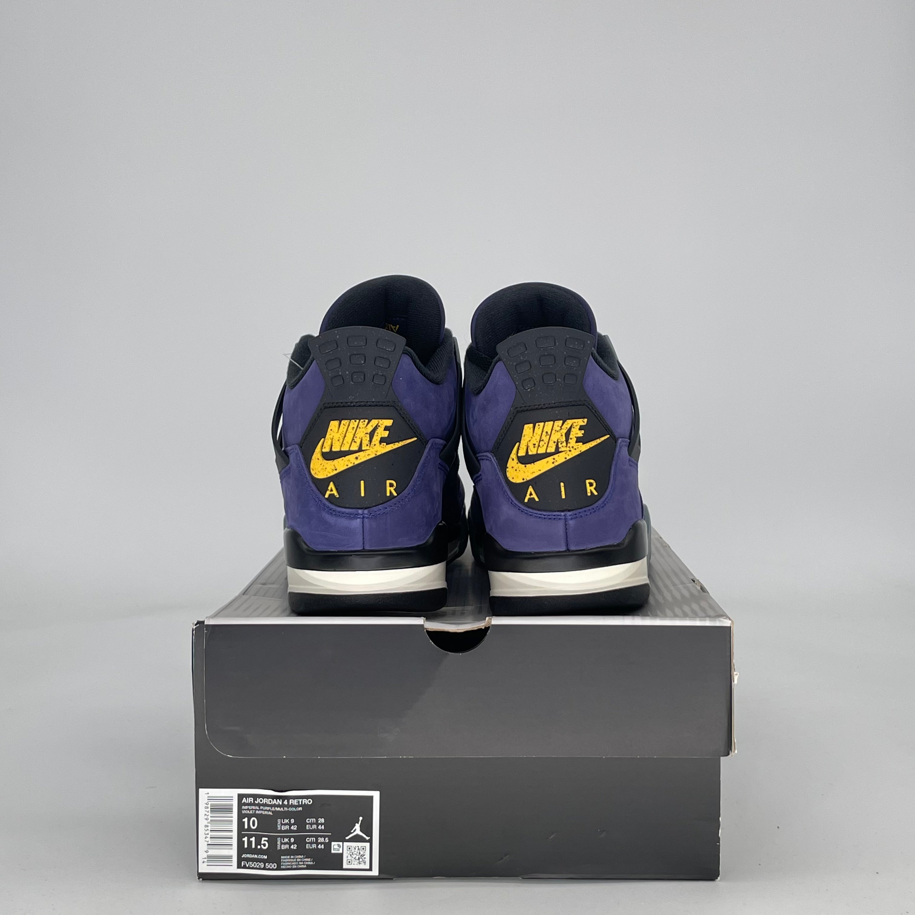 AIR JORDAN 4 LAKERS FV5029-500 SIZE 10/11.5W