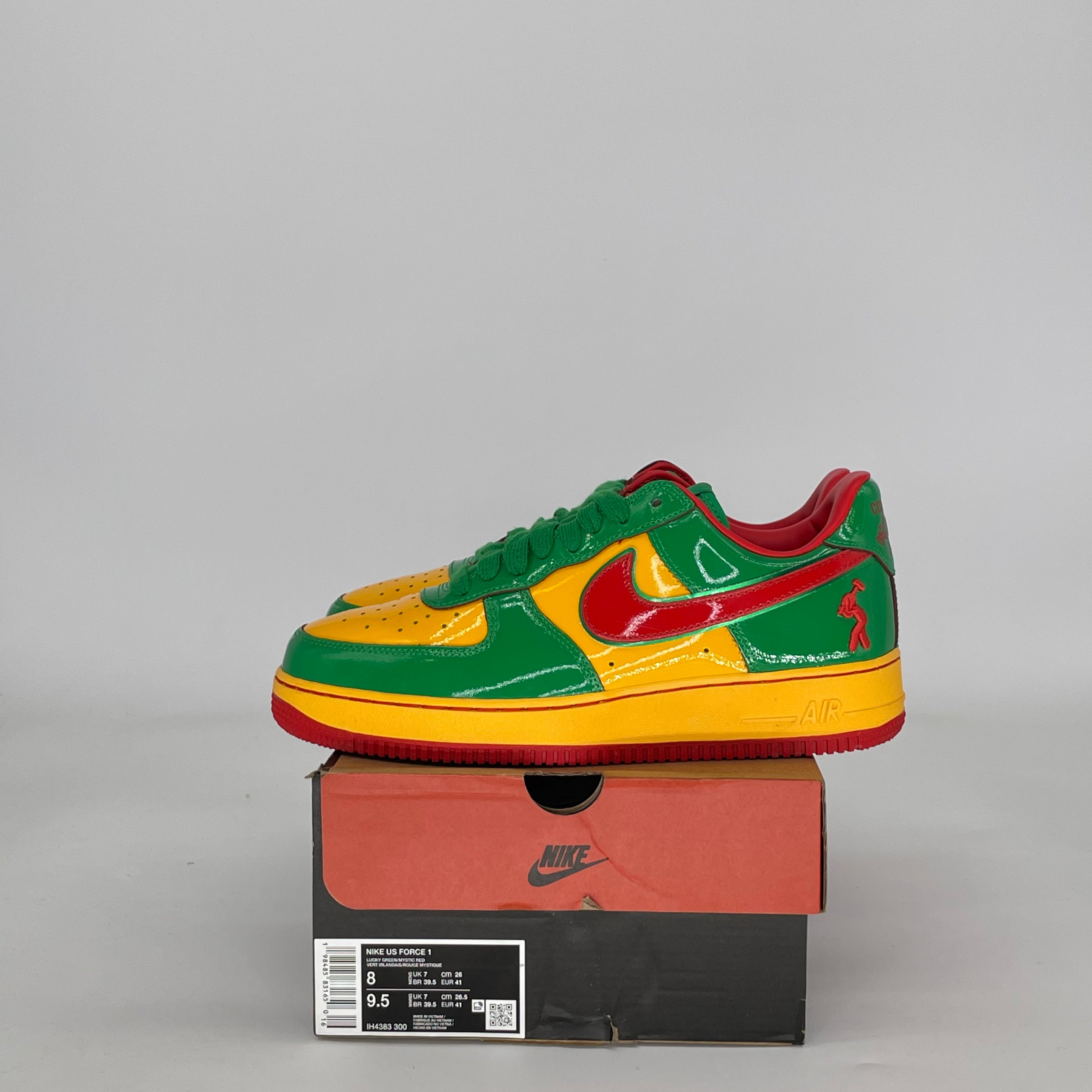 NIKE AIR FORCE 1 LOW LIL YACHTY CONCRETE BOYS LUCKY GREEN IH4383-300 SIZE 8/9.5W