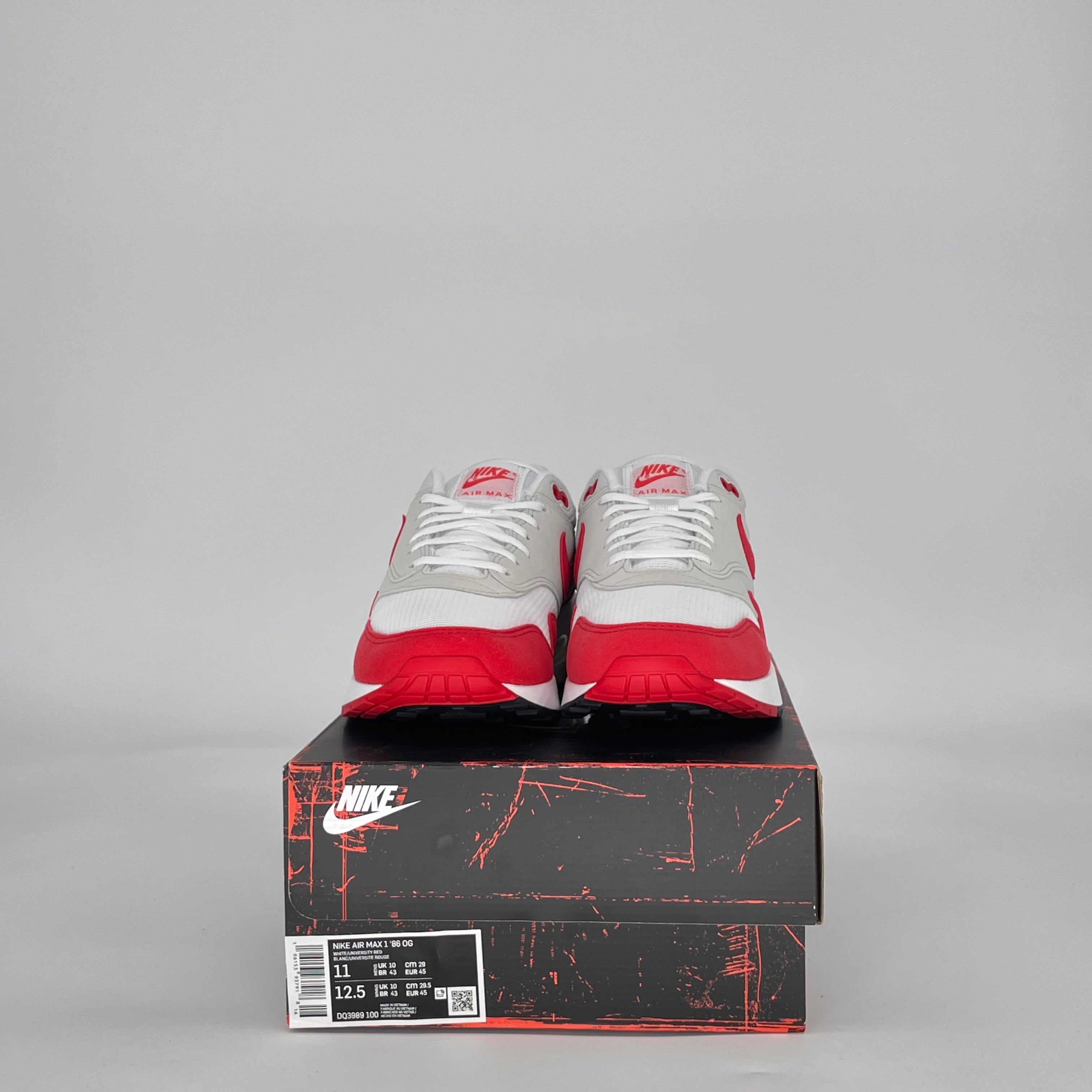 NIKE AIR MAX 1 '86 BIG BUBBLE SPORT RED DQ3989-100 SIZE 11/12.5W