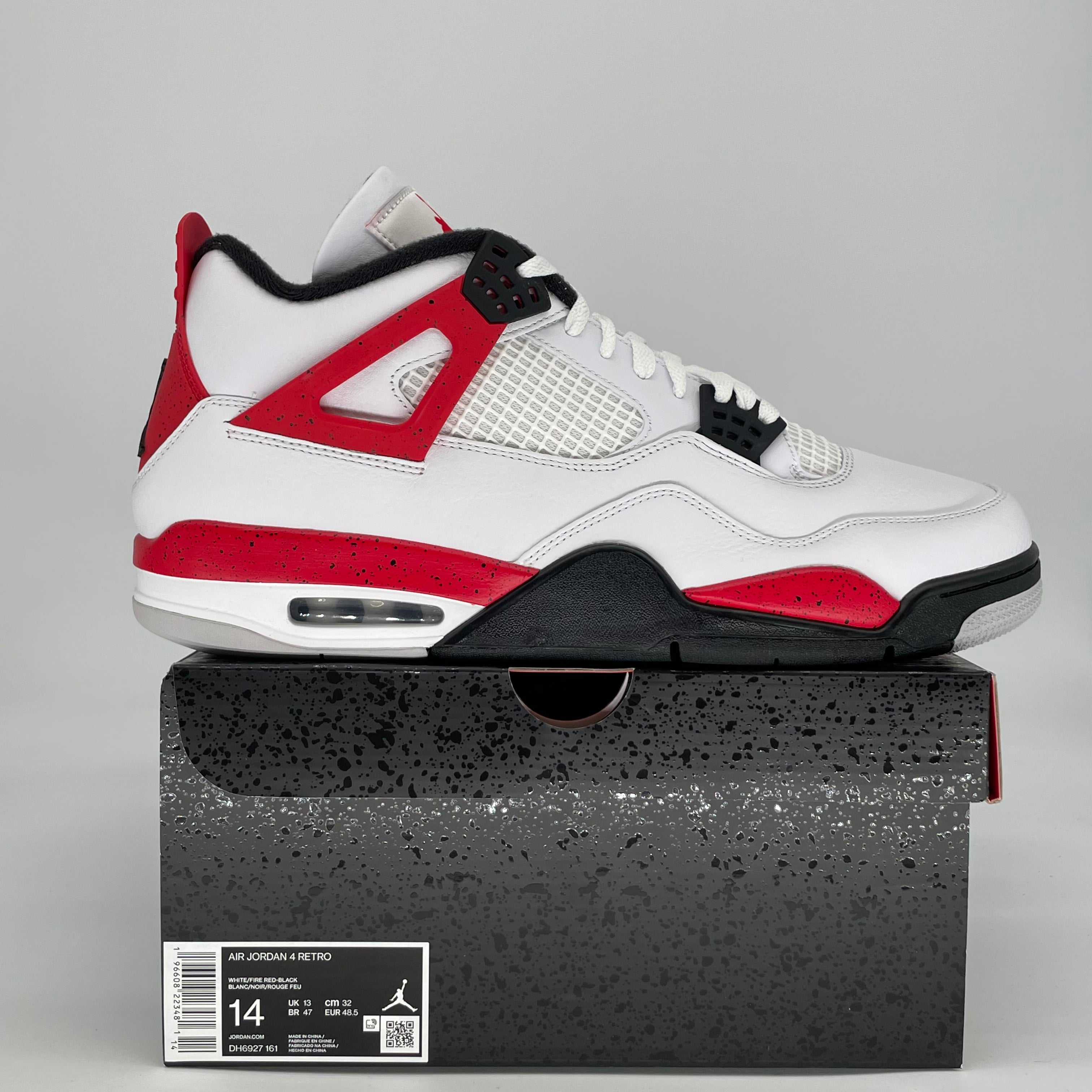 AIR JORDAN 4 RED CEMENT DH6927-161 SIZE 14/15.5W
