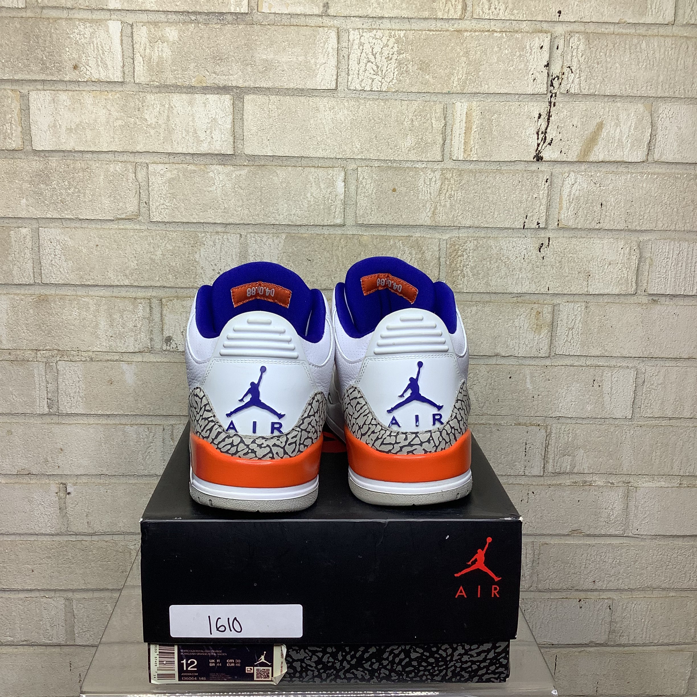 AIR JORDAN 3 KNICKS SIZE 12/13.5W 136064-148