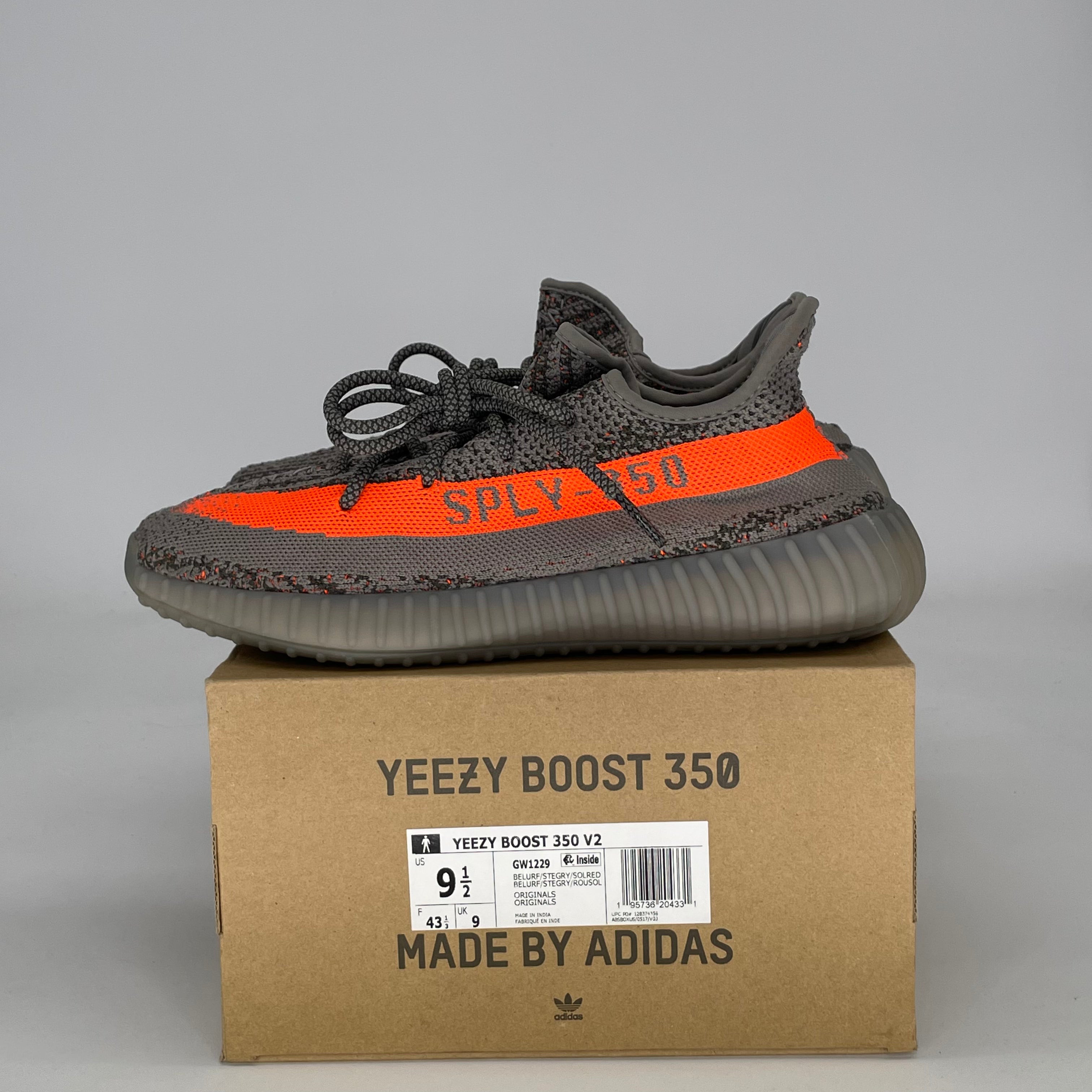 ADIDAS YEEZY 350 V2 BELUGA REFLECTIVE GW1229 SIZE 9.5/11W