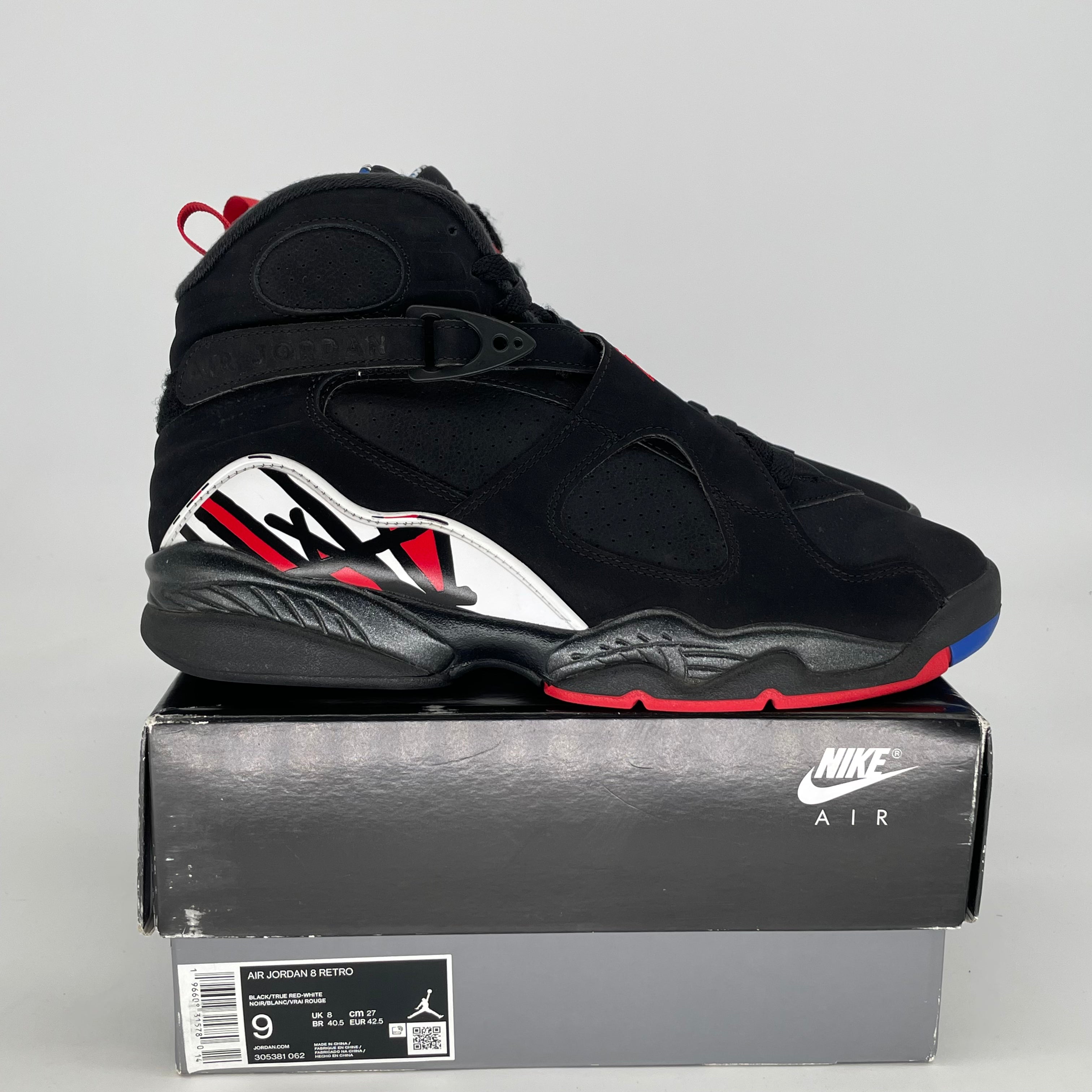 AIR JORDAN 8 PLAYOFFS 305381-062 SIZE 9/10.5W