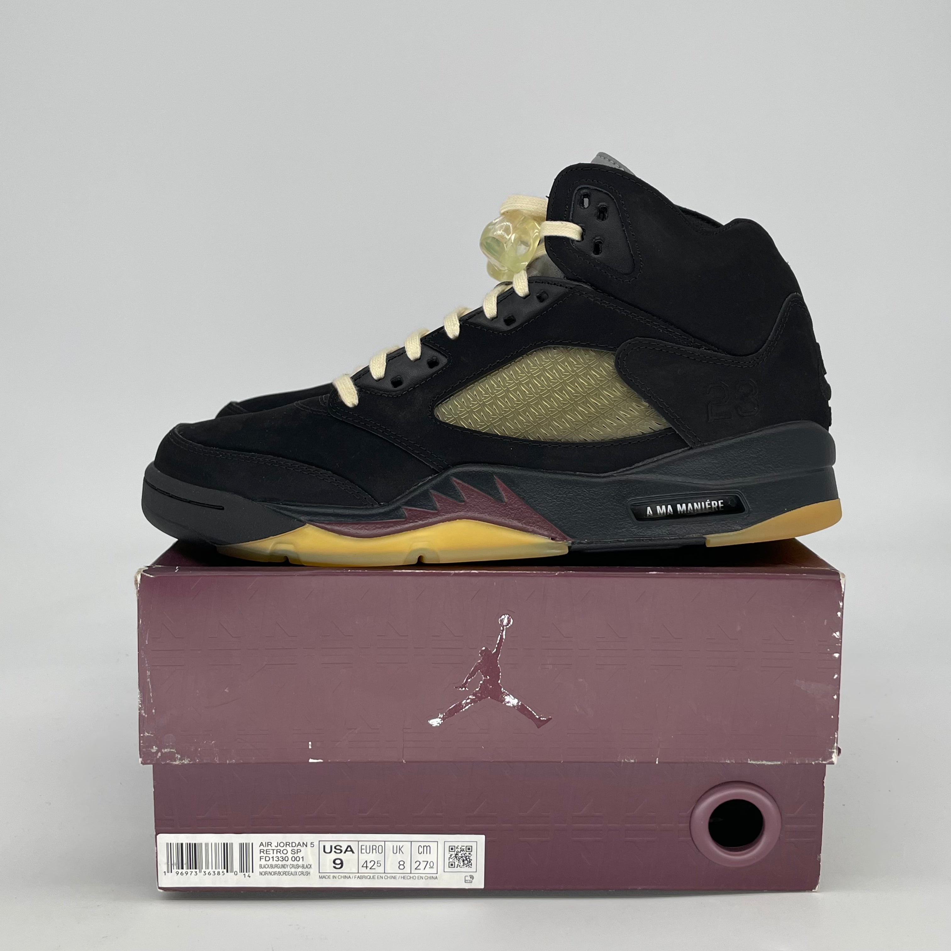 AIR JORDAN 5 A MA MANIERE DUSK FD1330-001 SIZE 9/10.5W