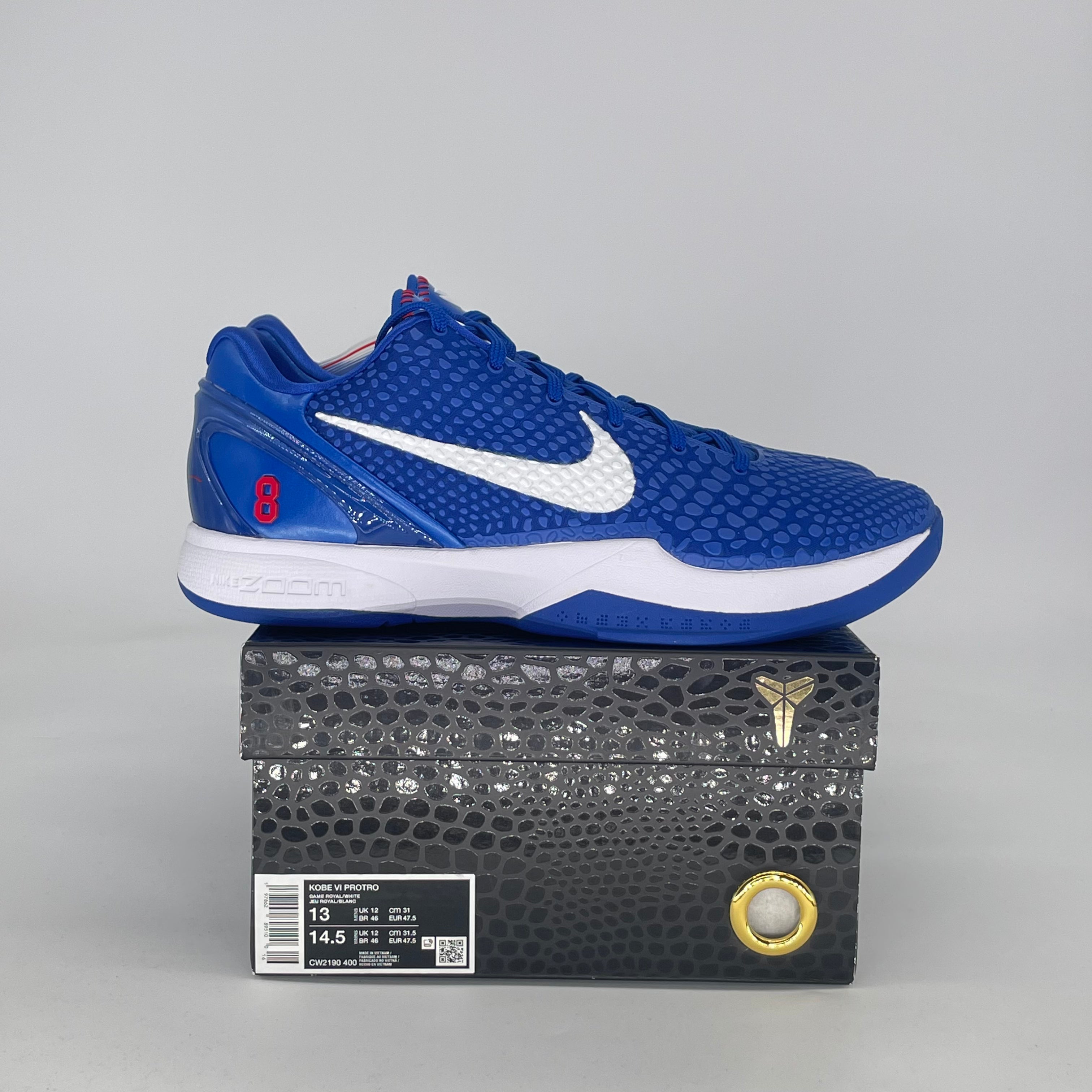 NIKE KOBE 6 PROTRO DODGERS CW2190-400 SIZE 13/14.5W