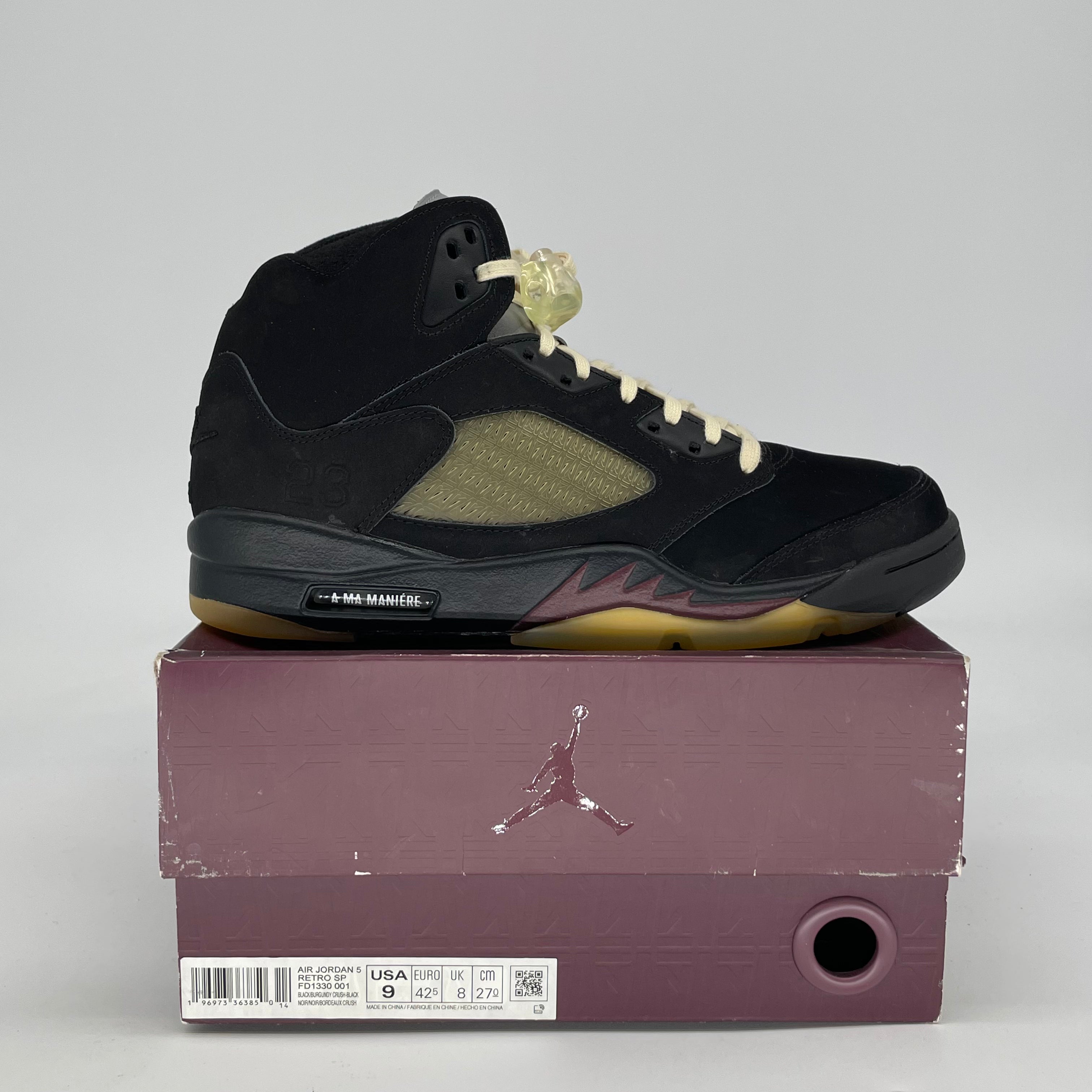AIR JORDAN 5 A MA MANIERE DUSK FD1330-001 SIZE 9/10.5W
