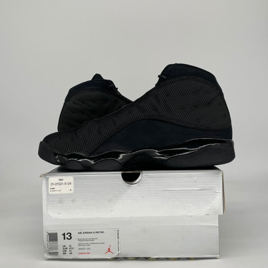 AIR JORDAN 13 BLACK CAT 414571-011 SIZE 13/14.5W
