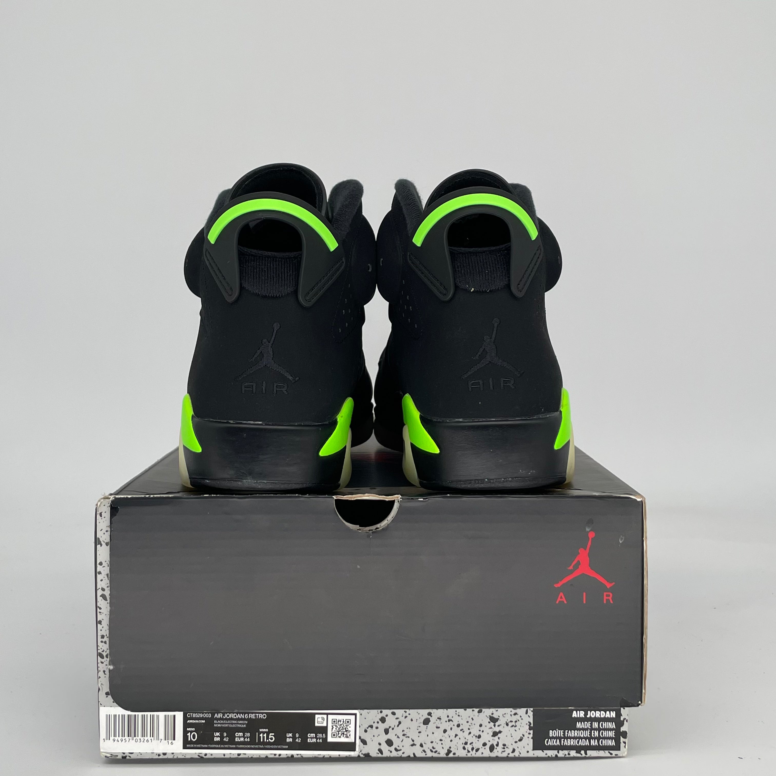 AIR JORDAN 6 ELECTRIC GREEN CT8529-003 SIZE 10/11.5W