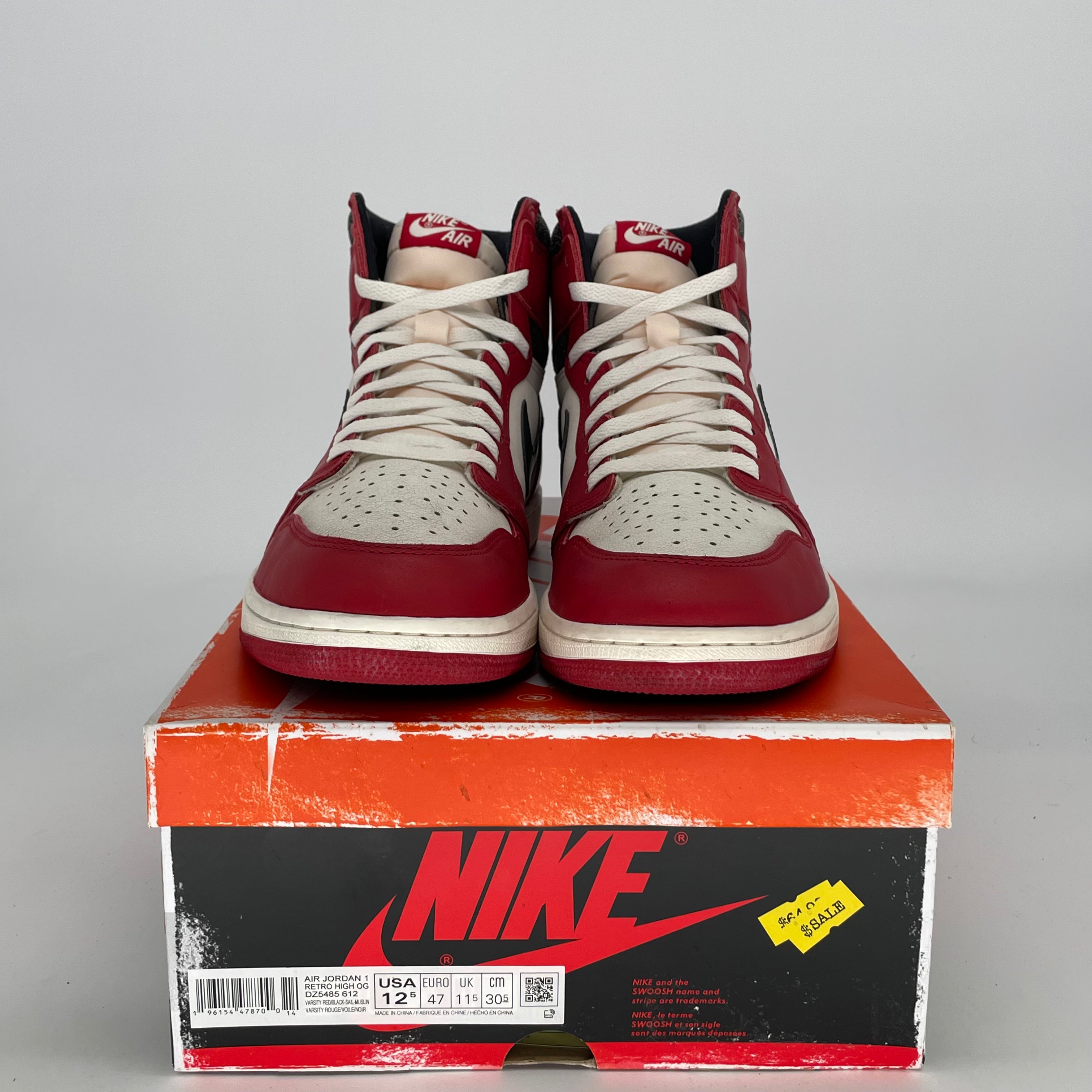 AIR JORDAN 1 CHICAGO LOST AND FOUND DZ5485-612 SIZE 12.5/14W