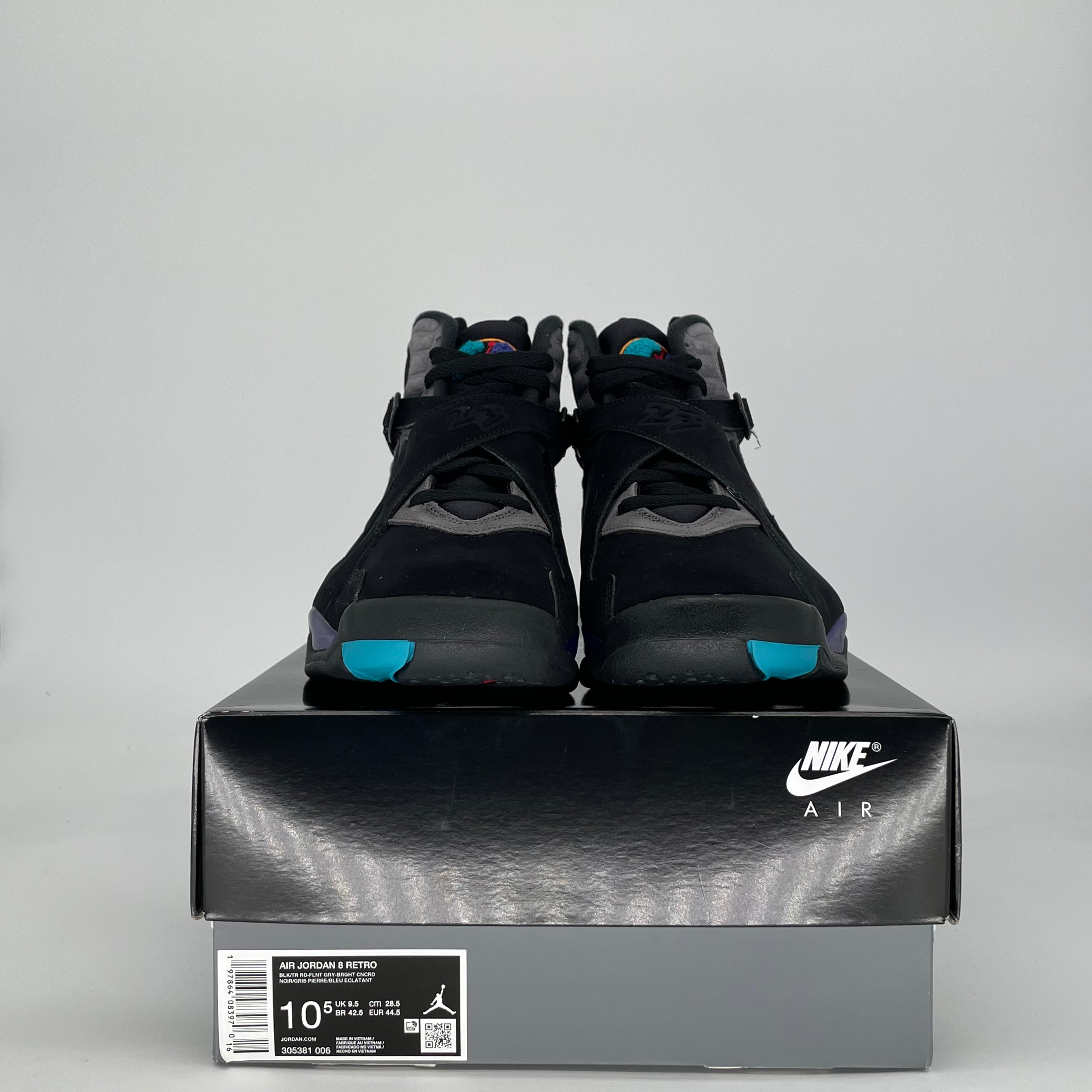 AIR JORDAN 8 AQUA 305381-006 SIZE 10.5/12W