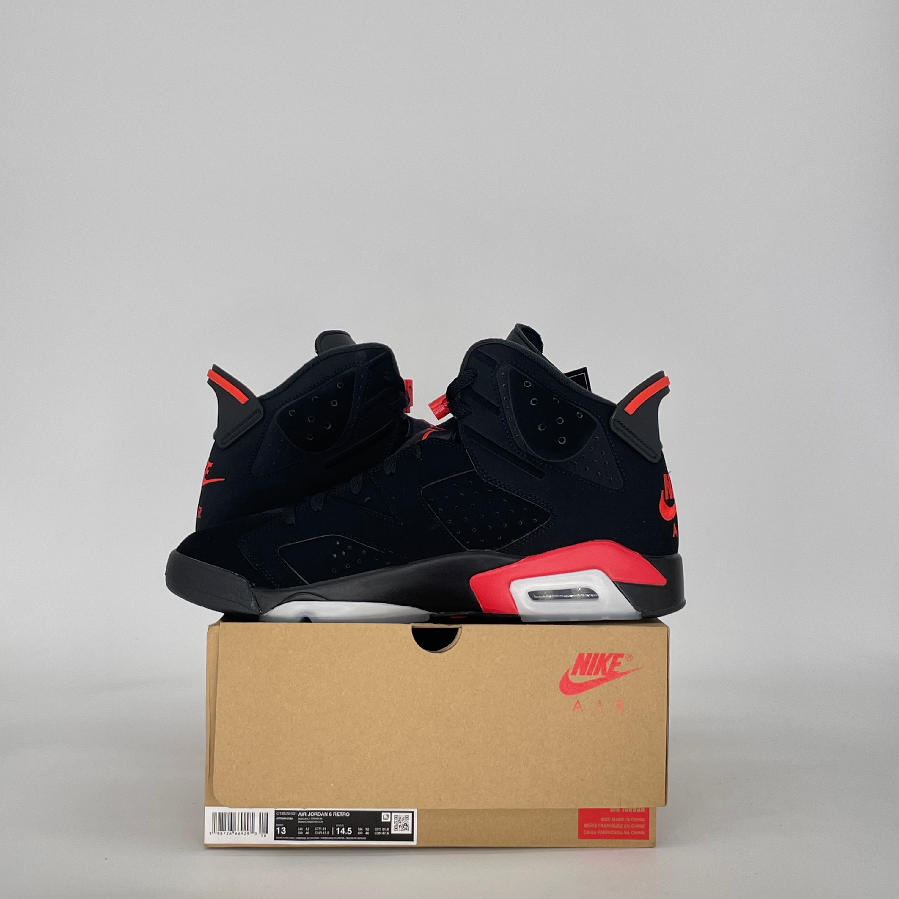 AIR JORDAN 6 INFRARED SALESMAN CT8529-001 SIZE 13/14.5W