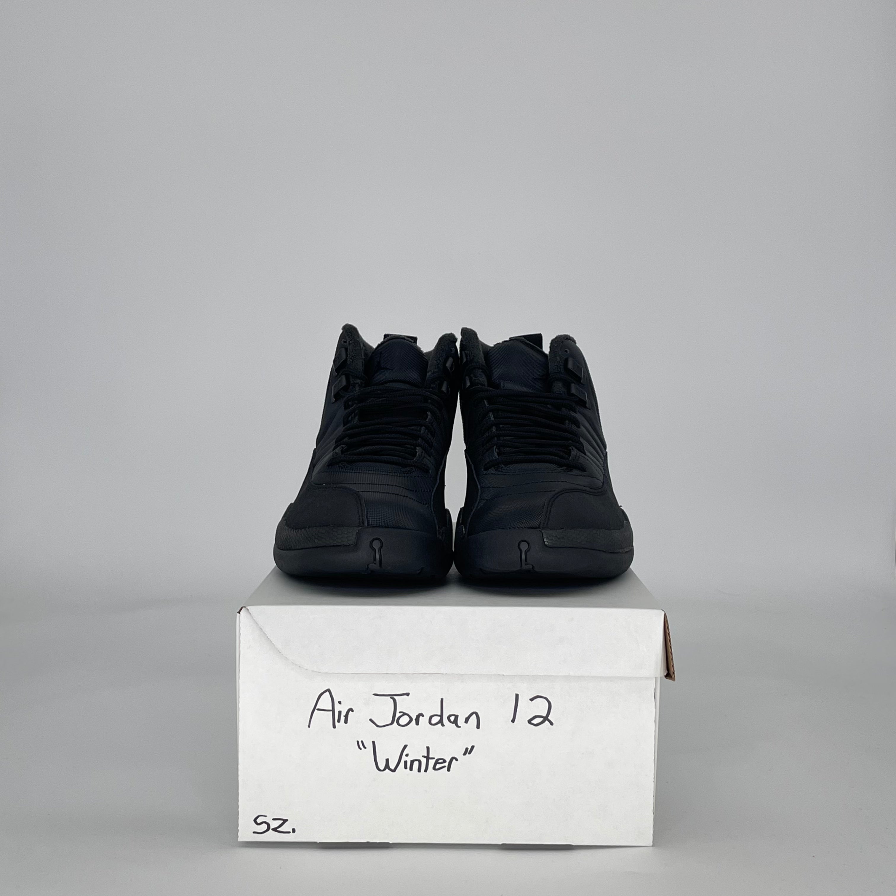 AIR JORDAN 12 WINTER BLACK BQ6851-001 SIZE 9.5/11W