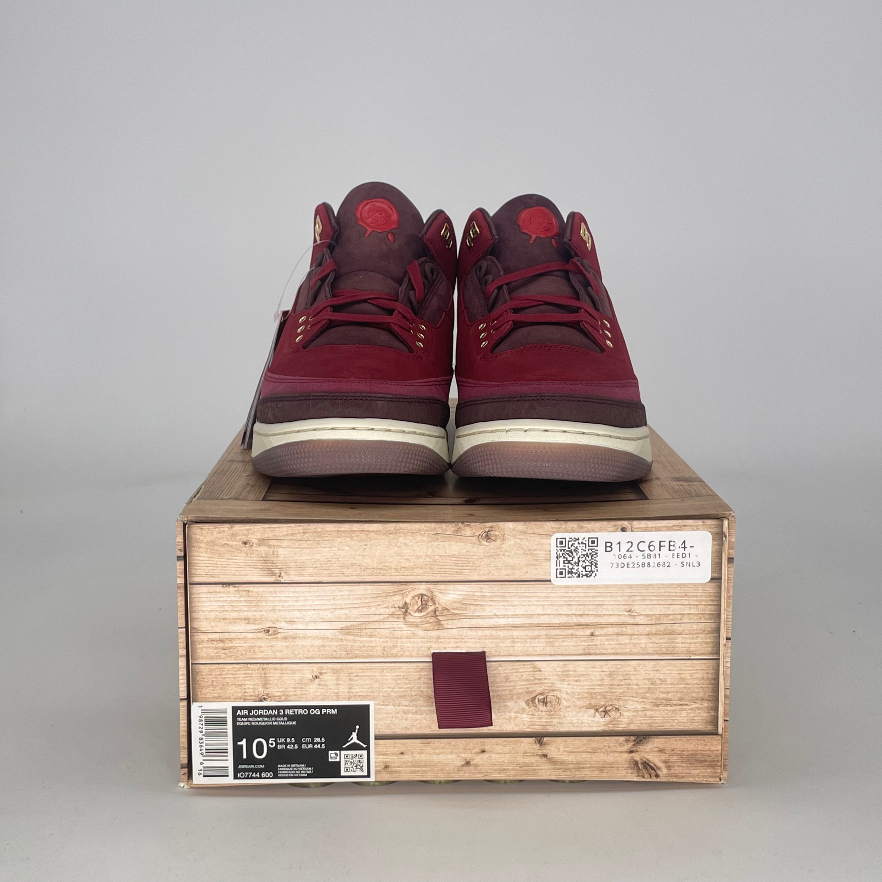AIR JORDAN 3 BIN23 IO7744-600 SIZE 10.5/12W
