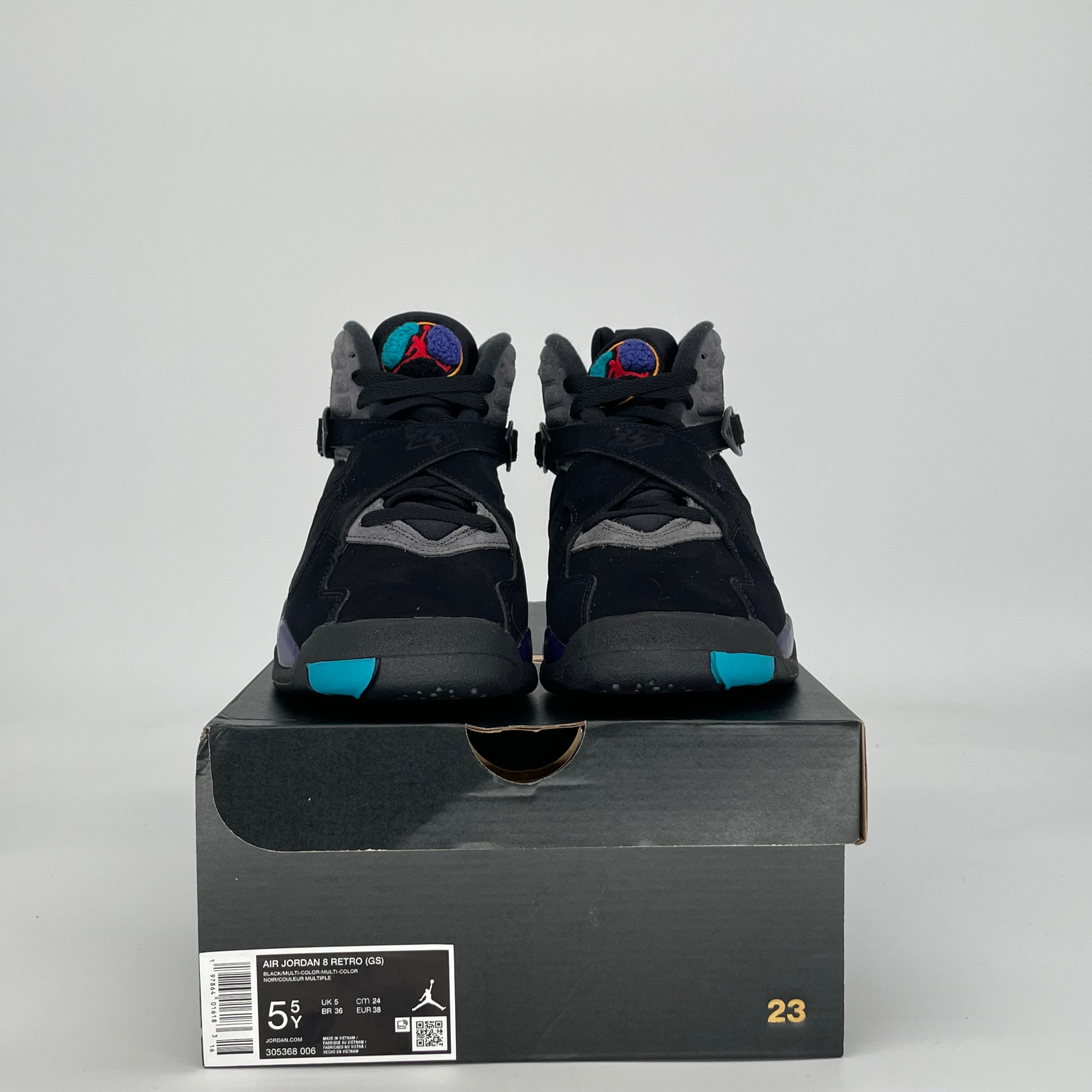 AIR JORDAN 8 AQUA 305368-006 SIZE 5.5/7W