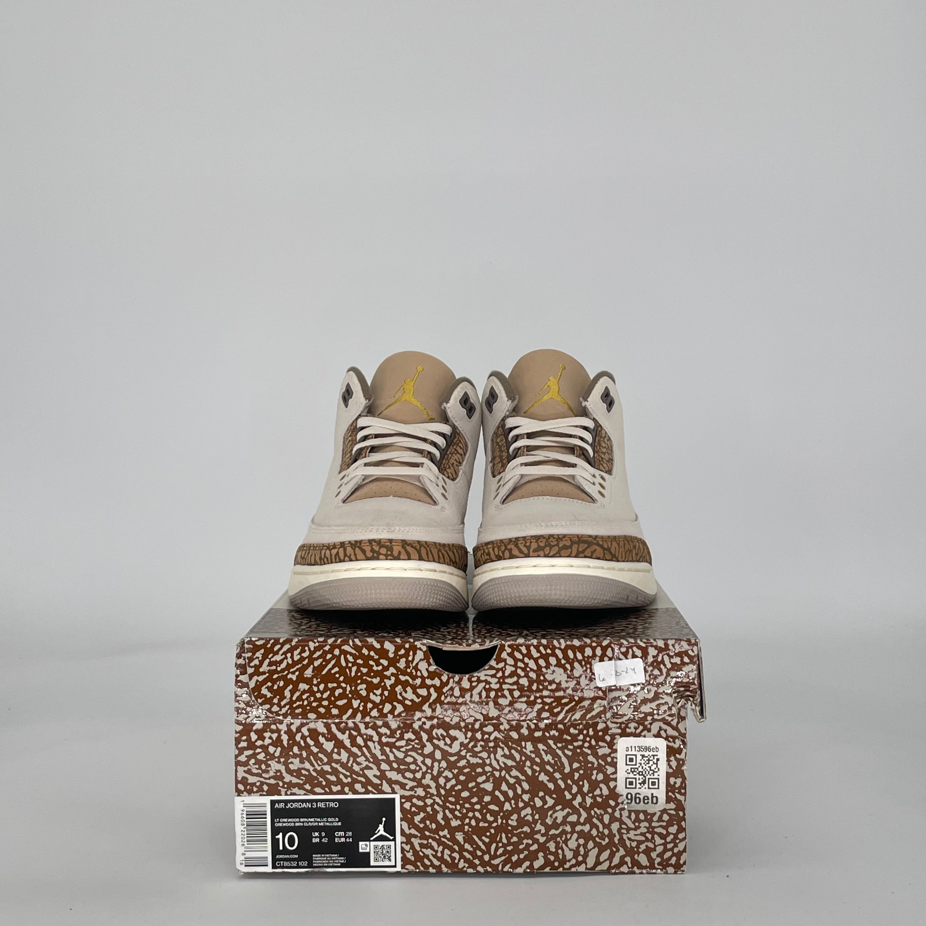AIR JORDAN 3 PALOMINO CT8532-102 SIZE 10/11.5W