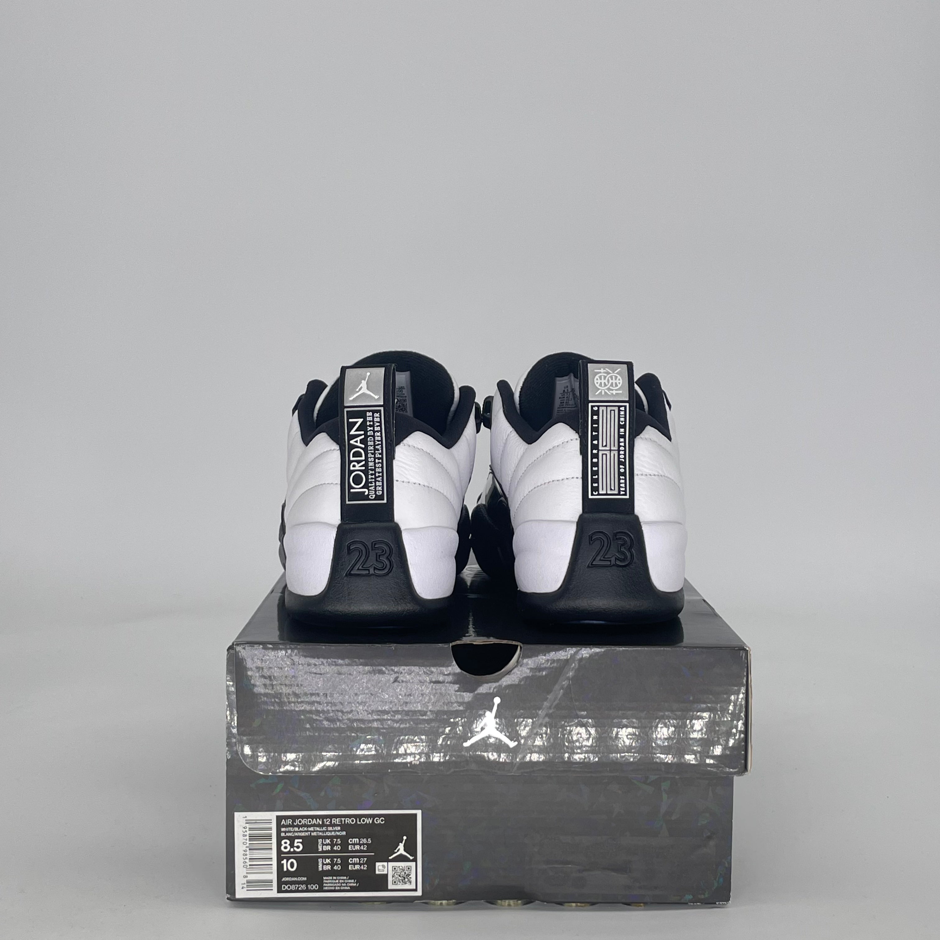 AIR JORDAN 12 LOW 25 YEARS IN CHINA DO8726-100 SIZE 8.5/10W