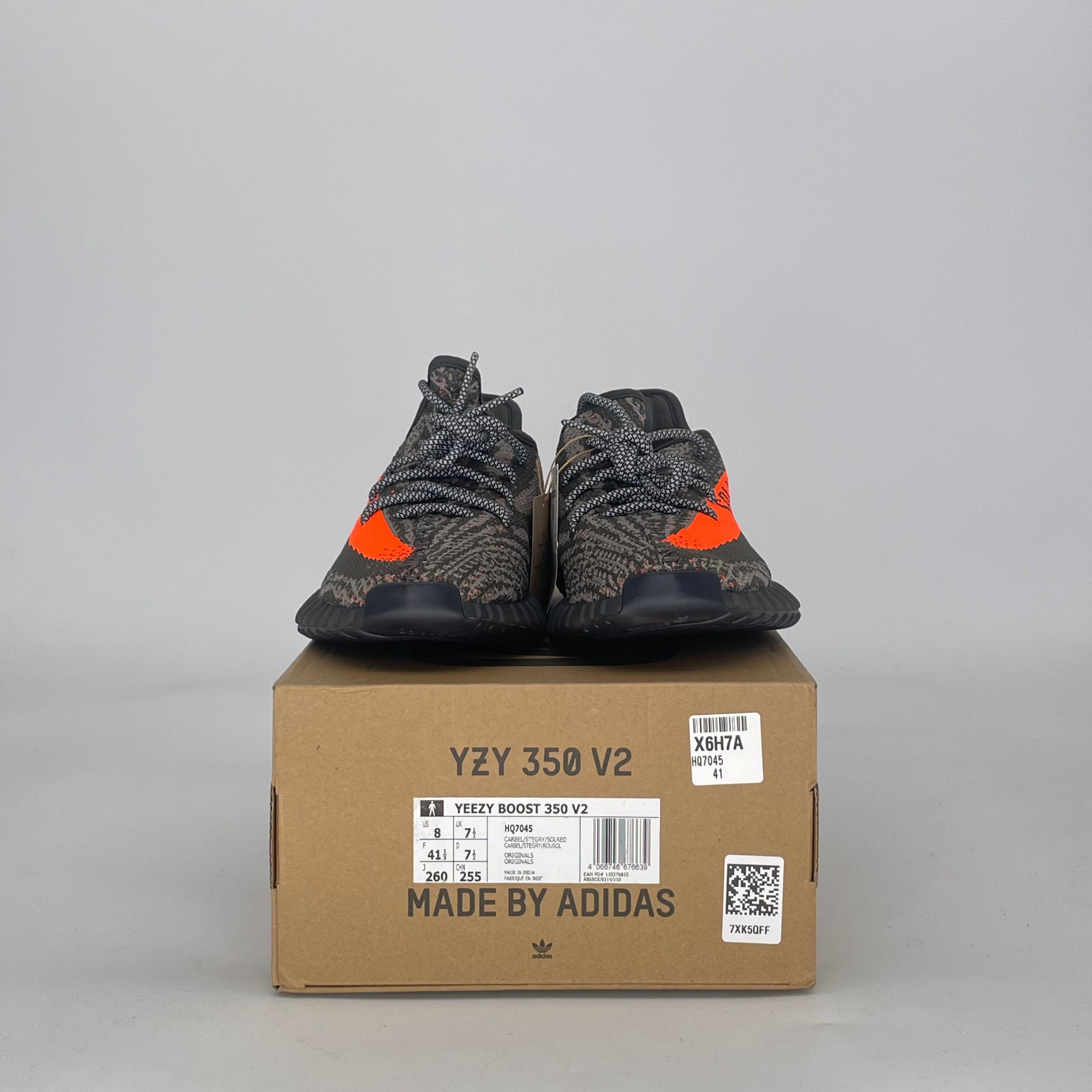 ADIDAS YEEZY BOOST 350 V2 CARBON BELUGA HQ7045 SIZE 8/9.5W