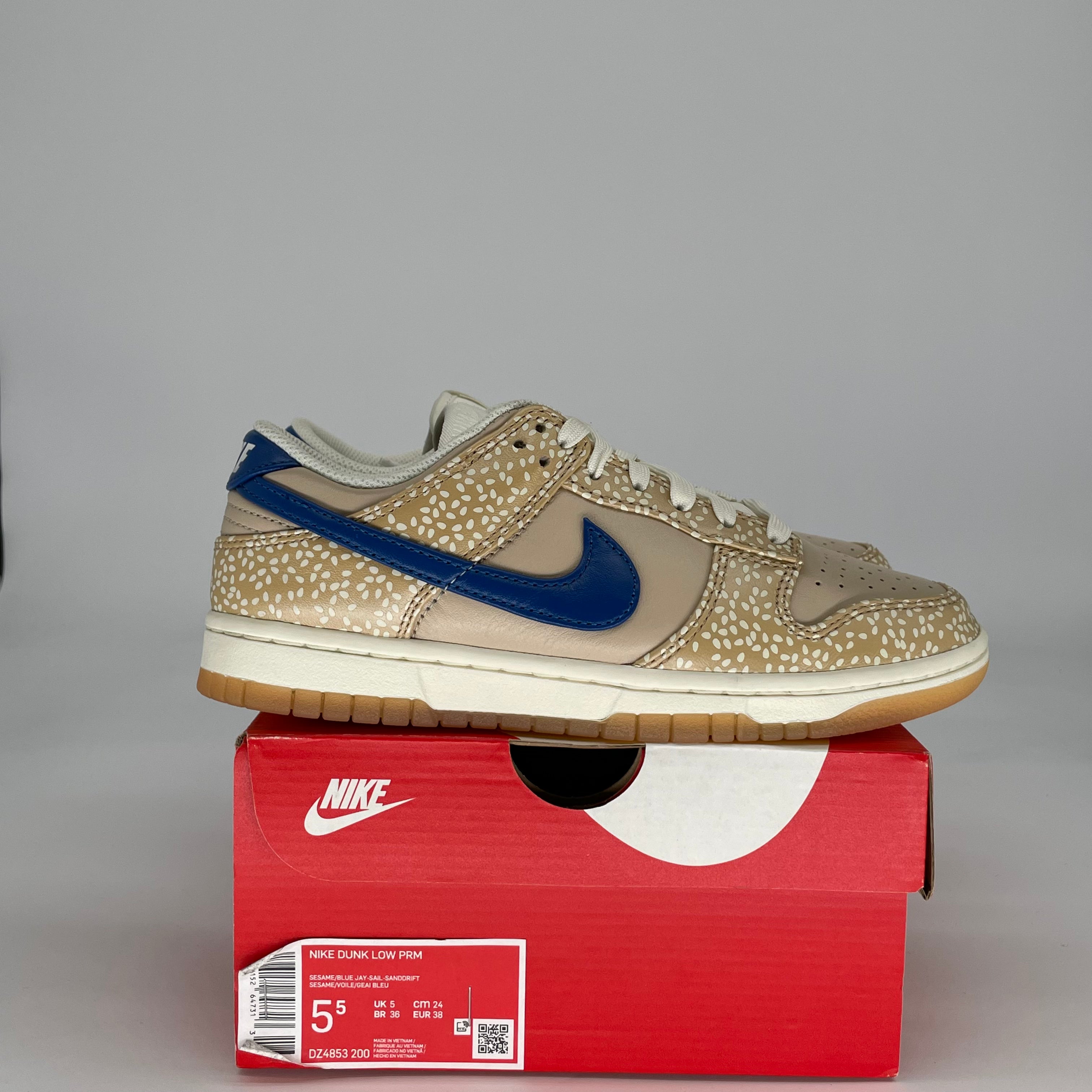 NIKE DUNK LOW MONTREAL BAGEL SESAME DZ4853-200 SIZE 5.5/7W