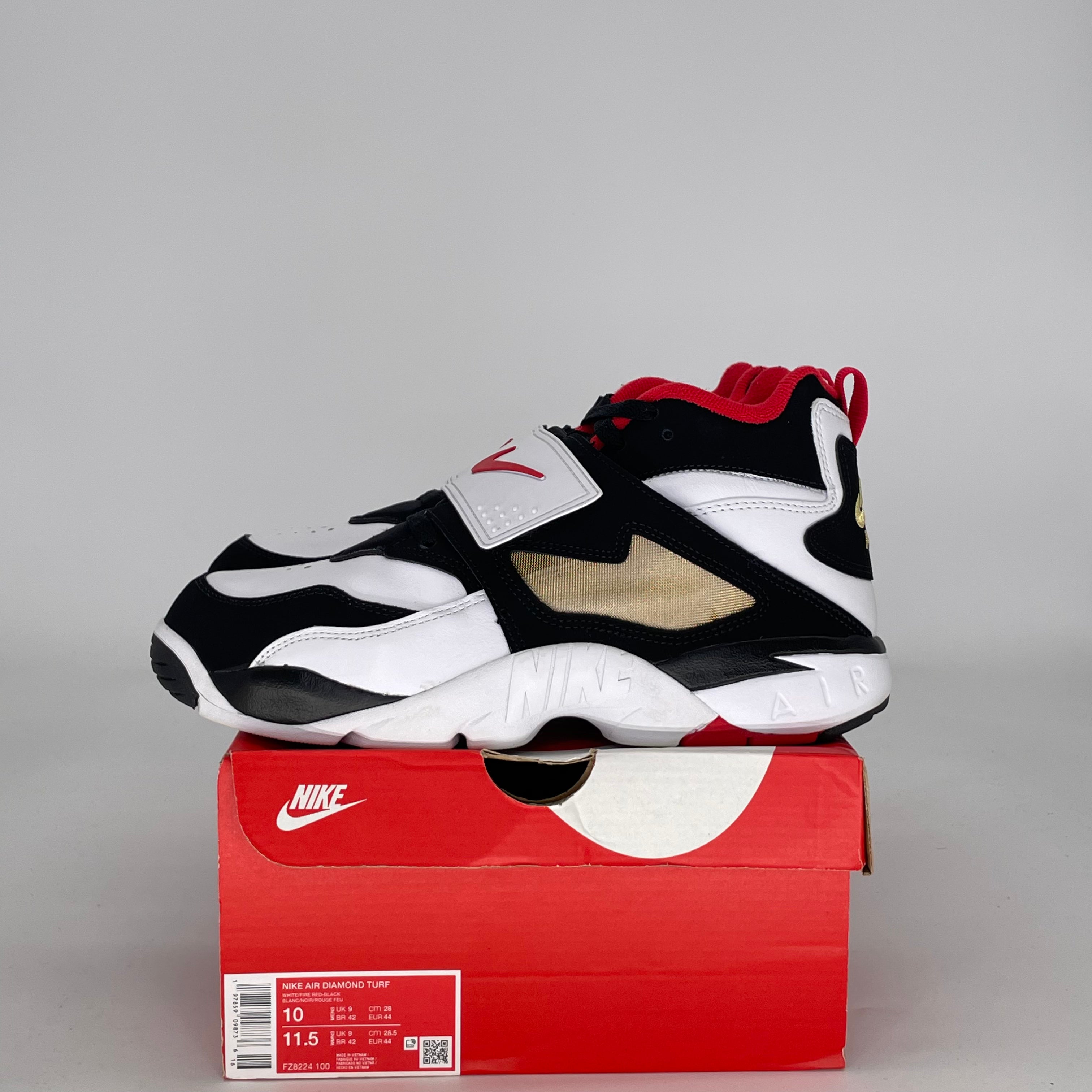 NIKE AIR DIAMOND TURF 49ERS (2025) FZ8224-100 SIZE 10/11.5W
