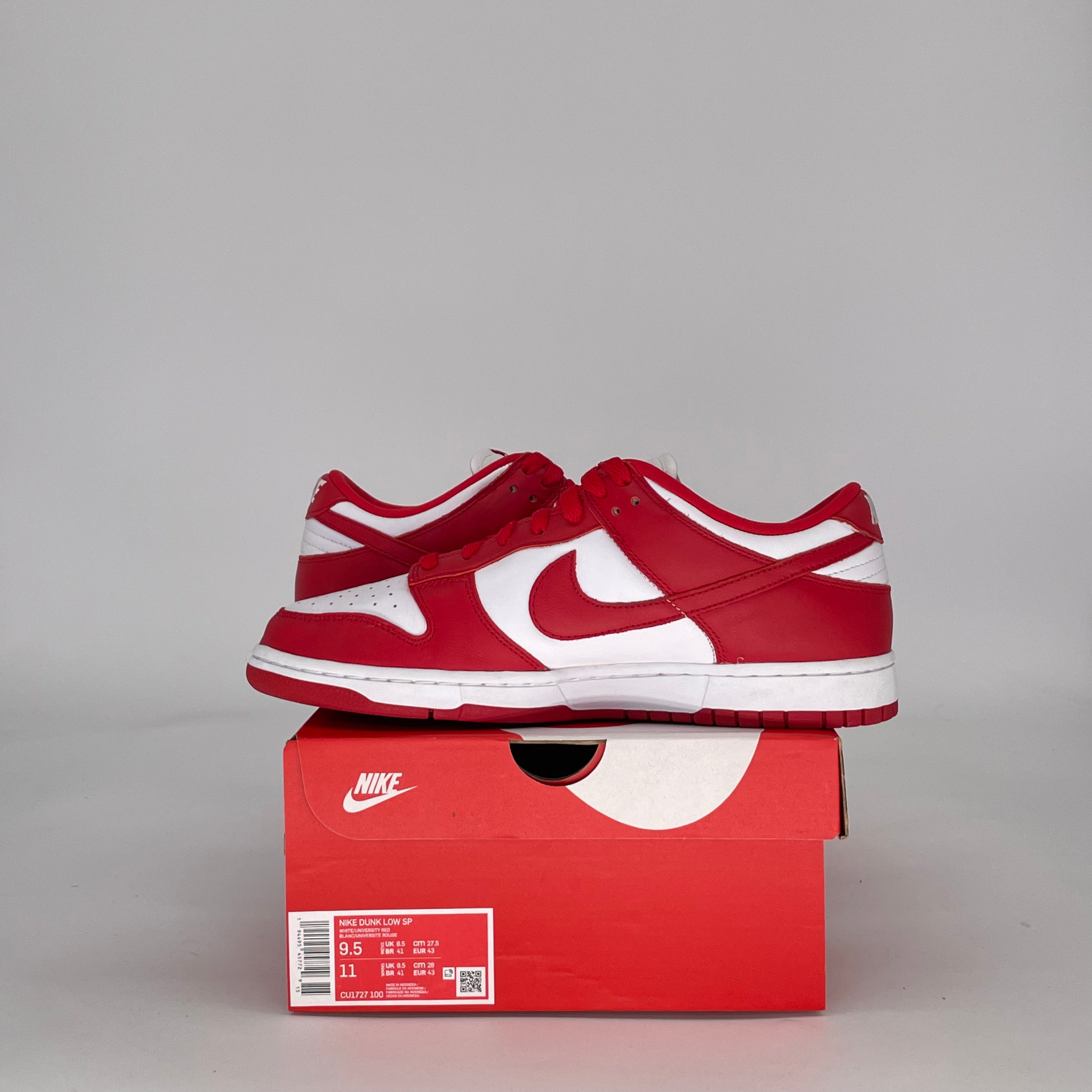 NIKE DUNK LOW ST JOHN'S CU1727-100 SIZE 9.5/11W
