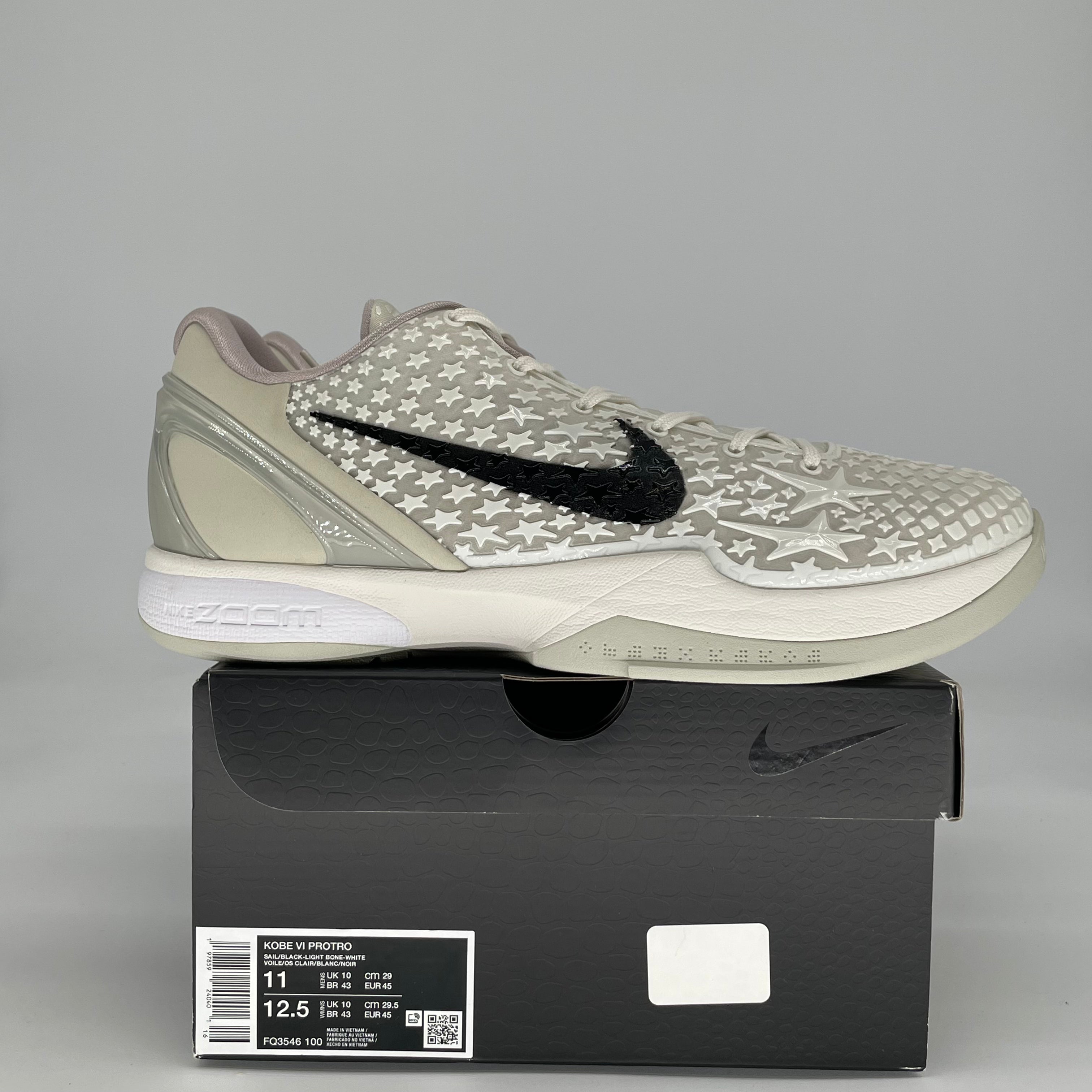 NIKE KOBE 6 PROTRO SAIL ALL-STAR FQ3546-100 SIZE 11/12.5W