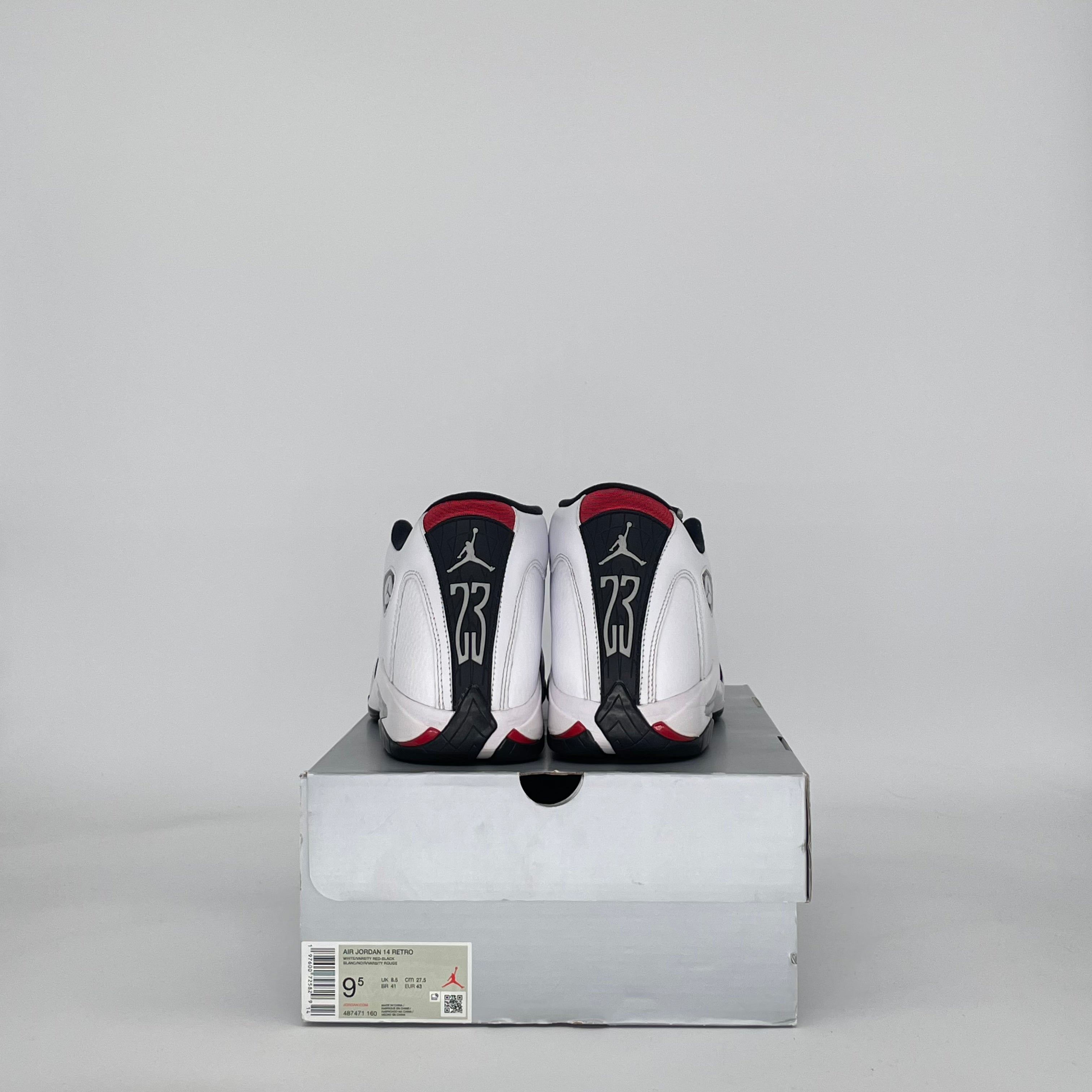AIR JORDAN 14 BLACK TOE (2024) 487471-160 SIZE 9.5/11W