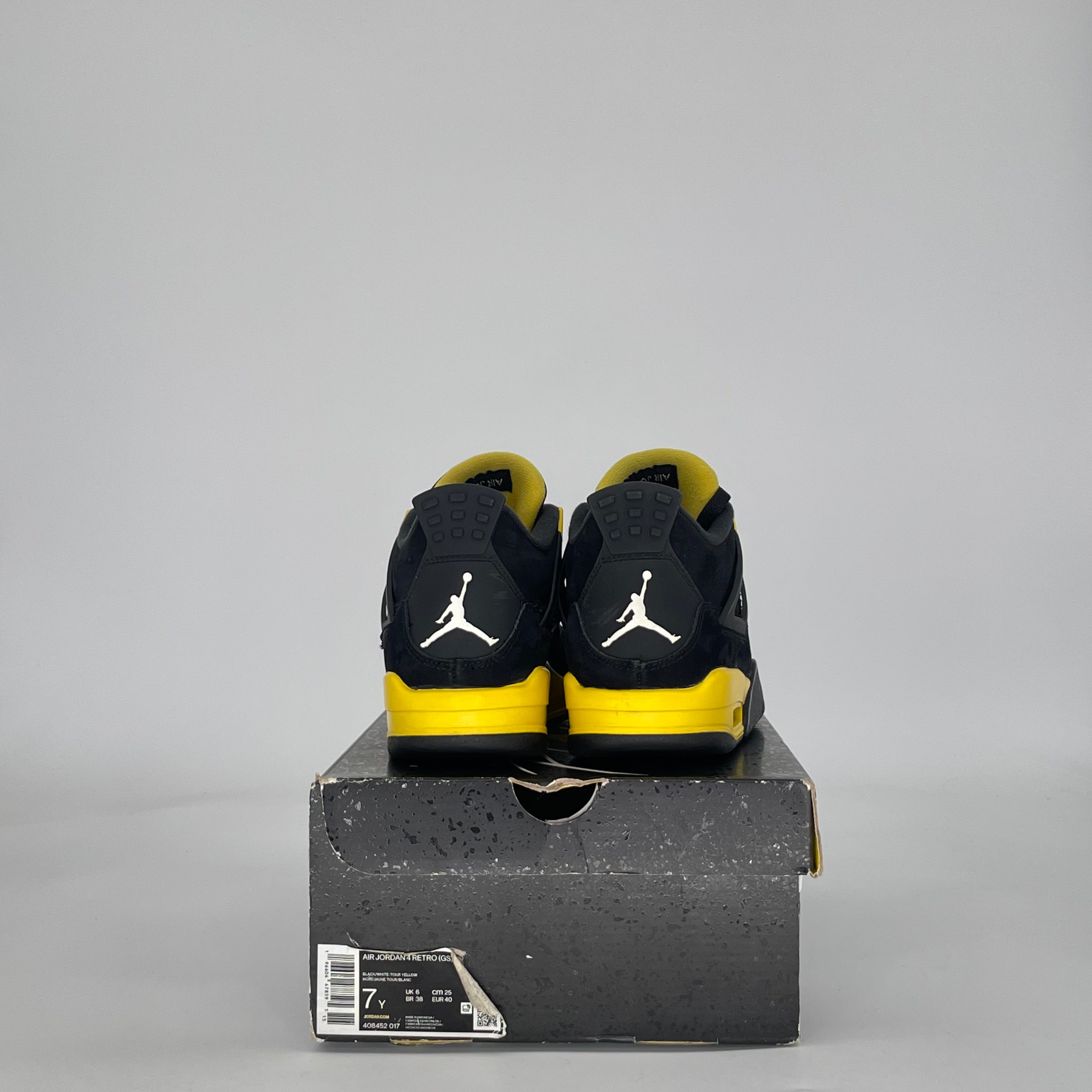 AIR JORDAN 4 THUNDER (2023) 408452-017 SIZE 7/8.5W GS