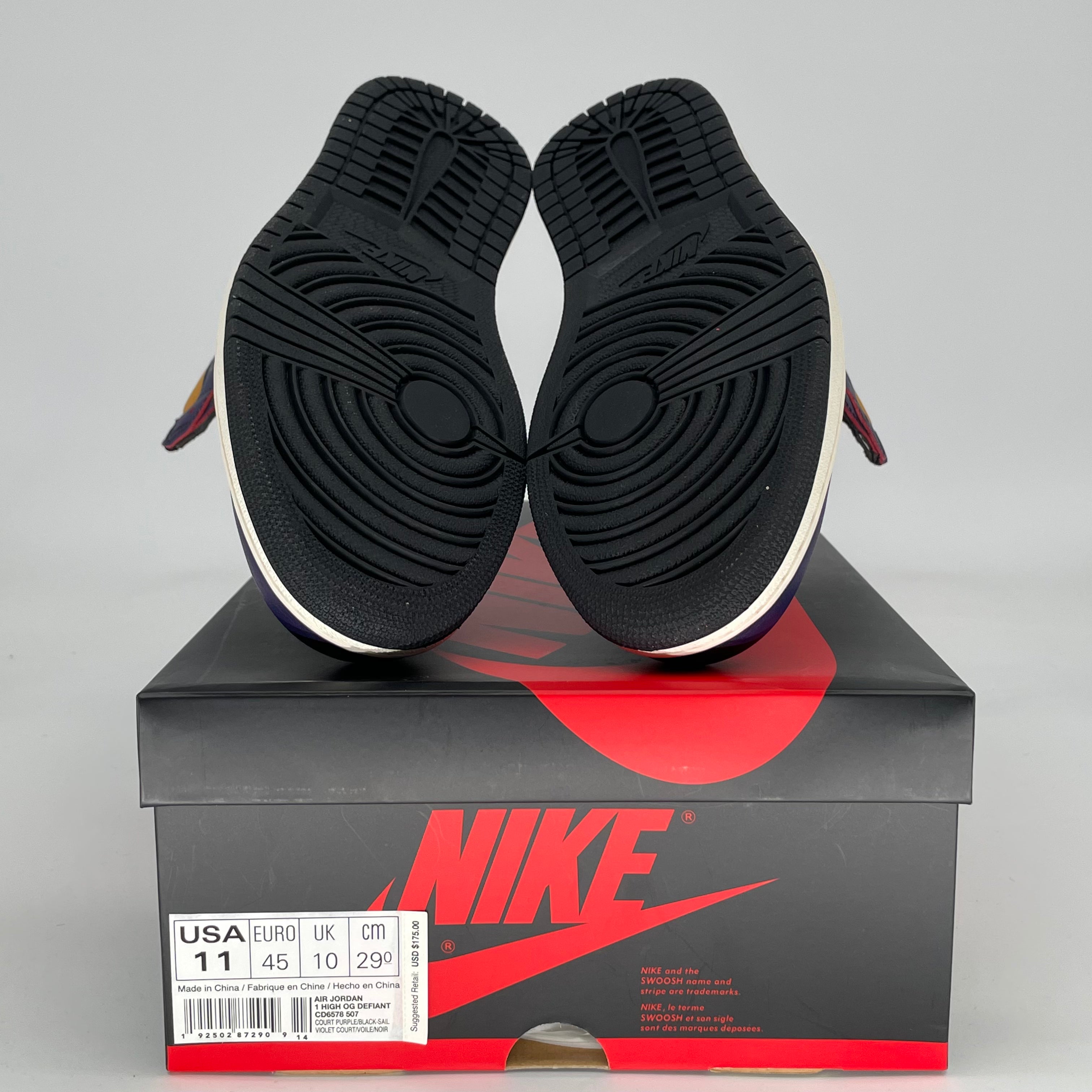 AIR JORDAN 1 DEFIANT SB LA TO CHICAGO CD6578-507 SIZE 11/12.5W