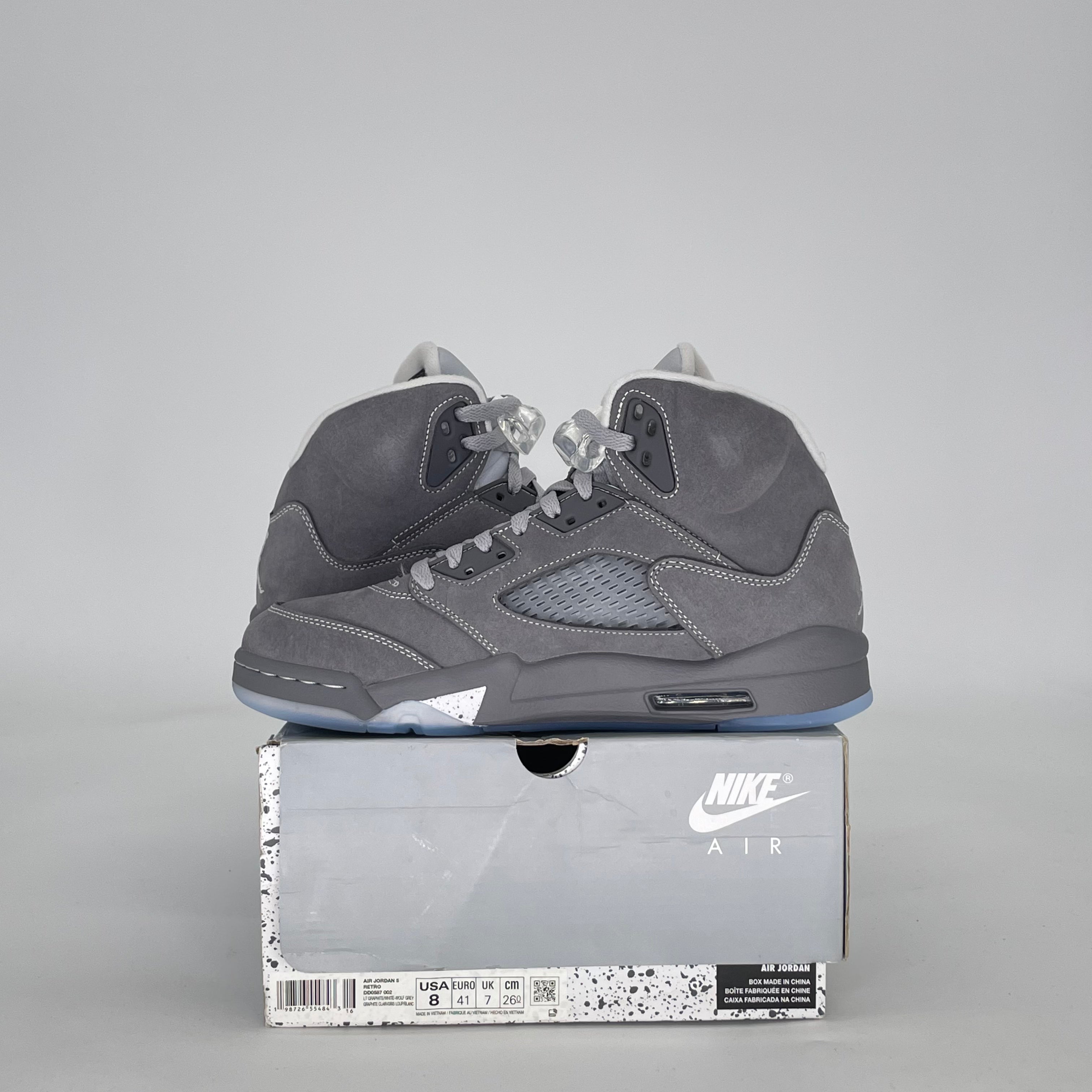 AIR JORDAN 5 WOLF GREY DD0587-002 SIZE 8/9.5W