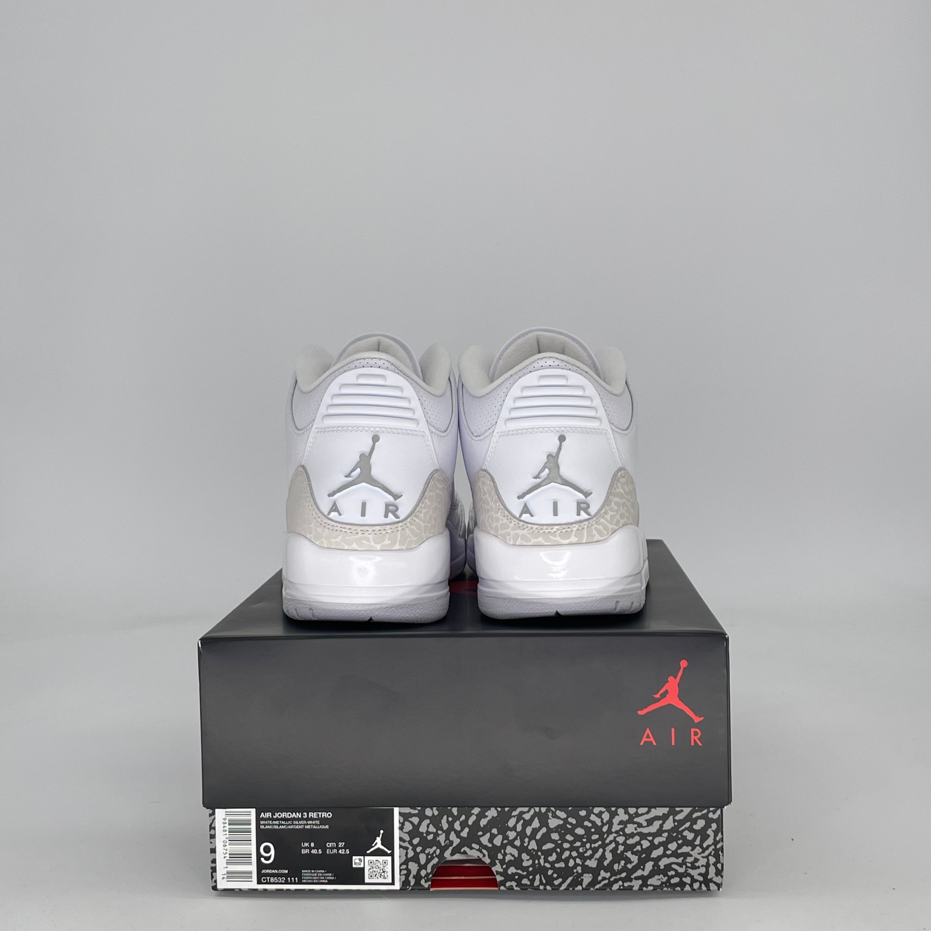 AIR JORDAN 3 PURE MONEY CT8532-111 SIZE 9/10.5W