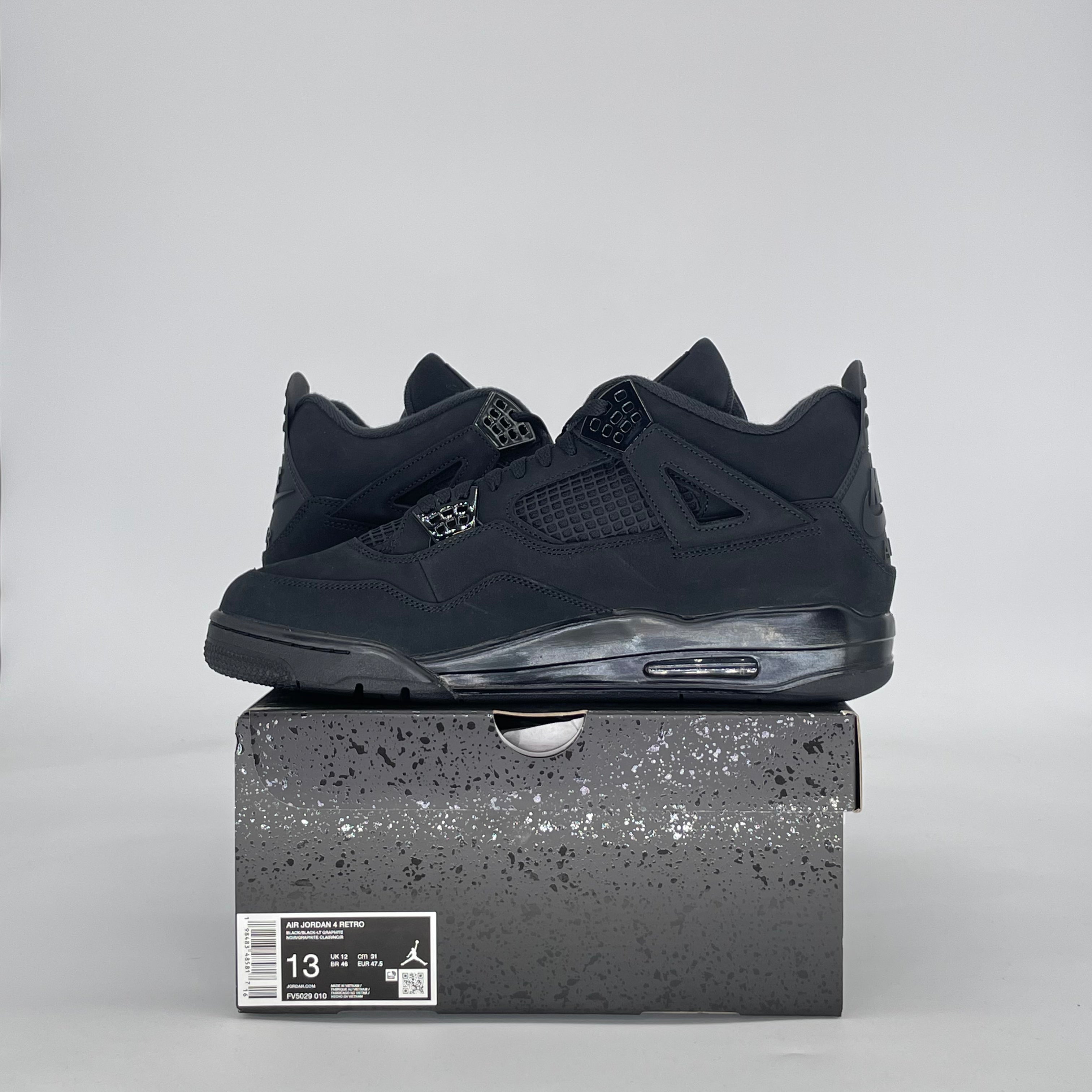 AIR JORDAN 4 BLACK CAT FV5029-010 SIZE 13/14.5W