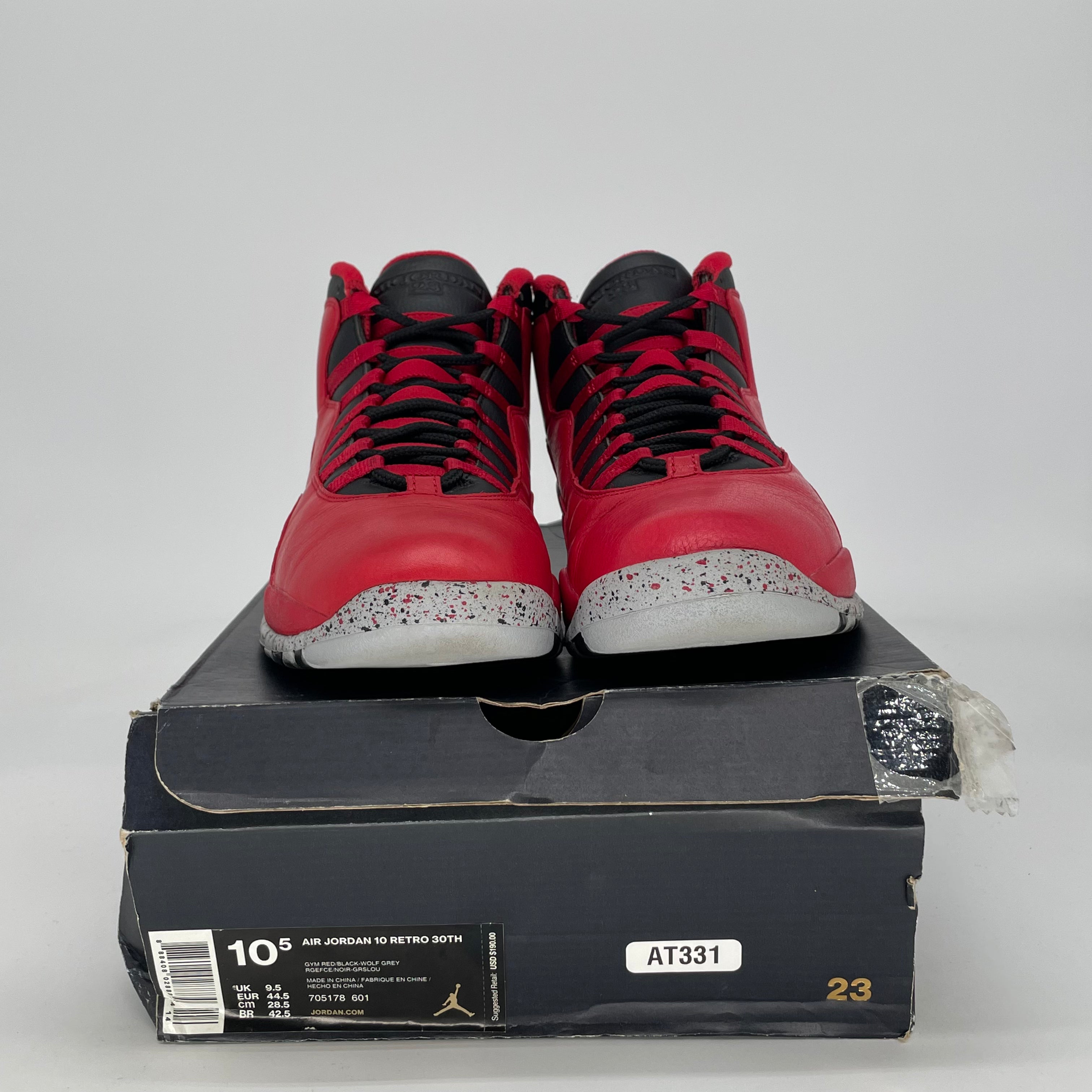 AIR JORDAN 10 BULLS OVER BROADWAY 705178-601 SIZE 10.5/12W