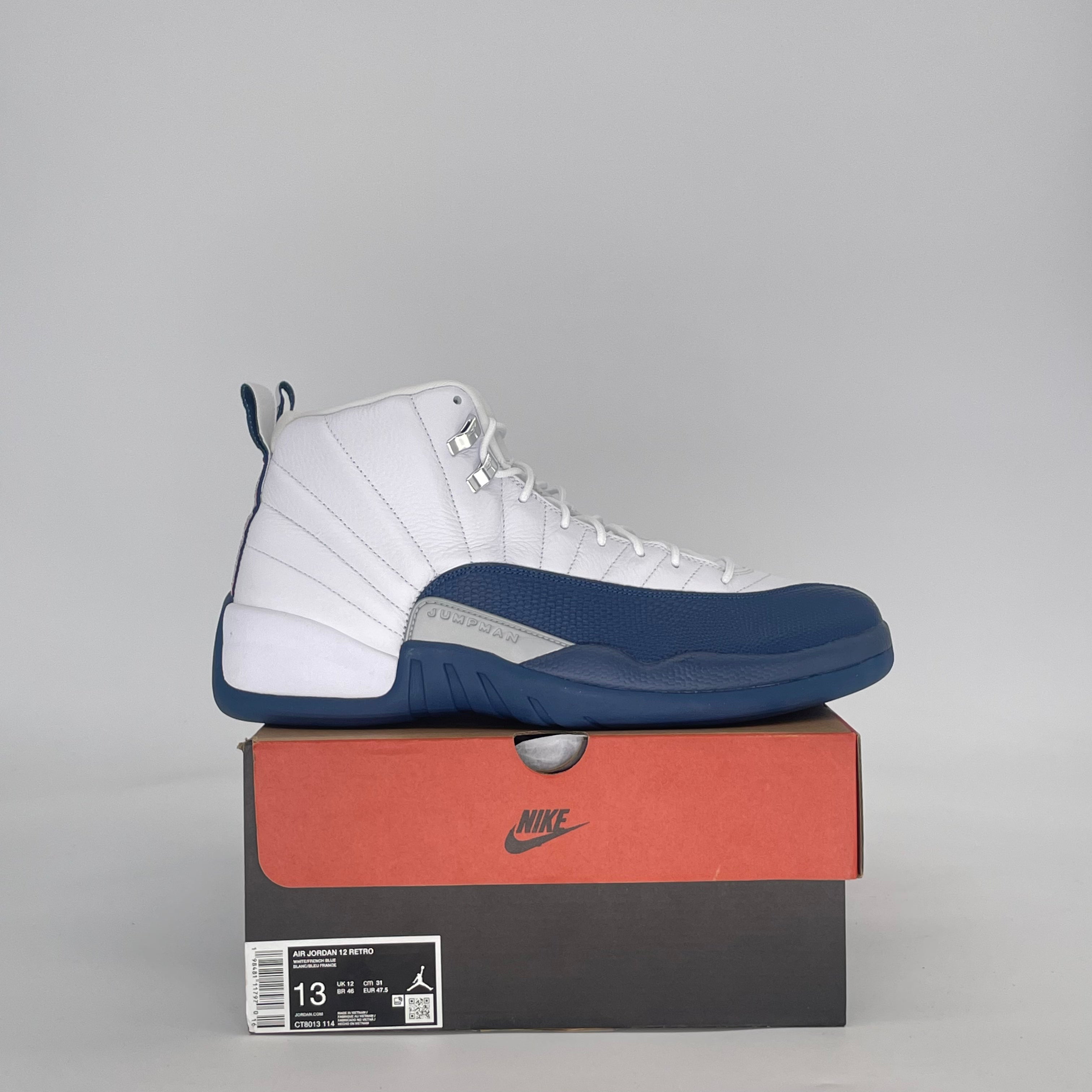 AIR JORDAN 12 FRENCH BLUE CT8013-114 SIZE 13/14.5W
