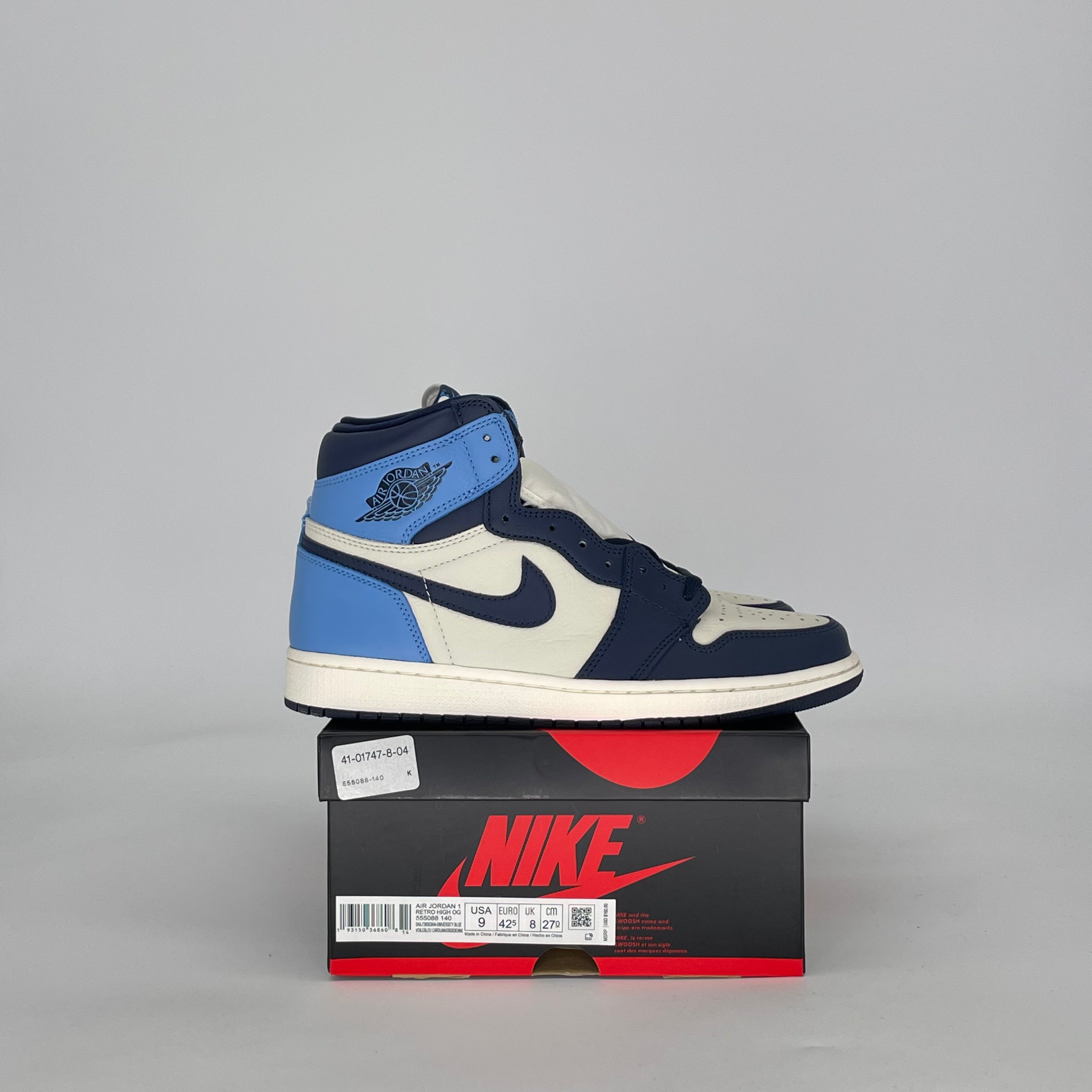 AIR JORDAN 1 OBSIDIAN 555088-140 SIZE 9/10.5W