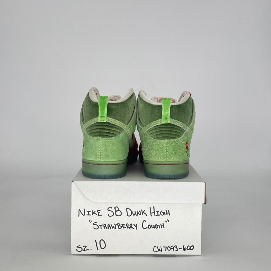 NIKE SB DUNK HIGH STRAWBERRY COUGH CW7093-600 SIZE 10/11.5W