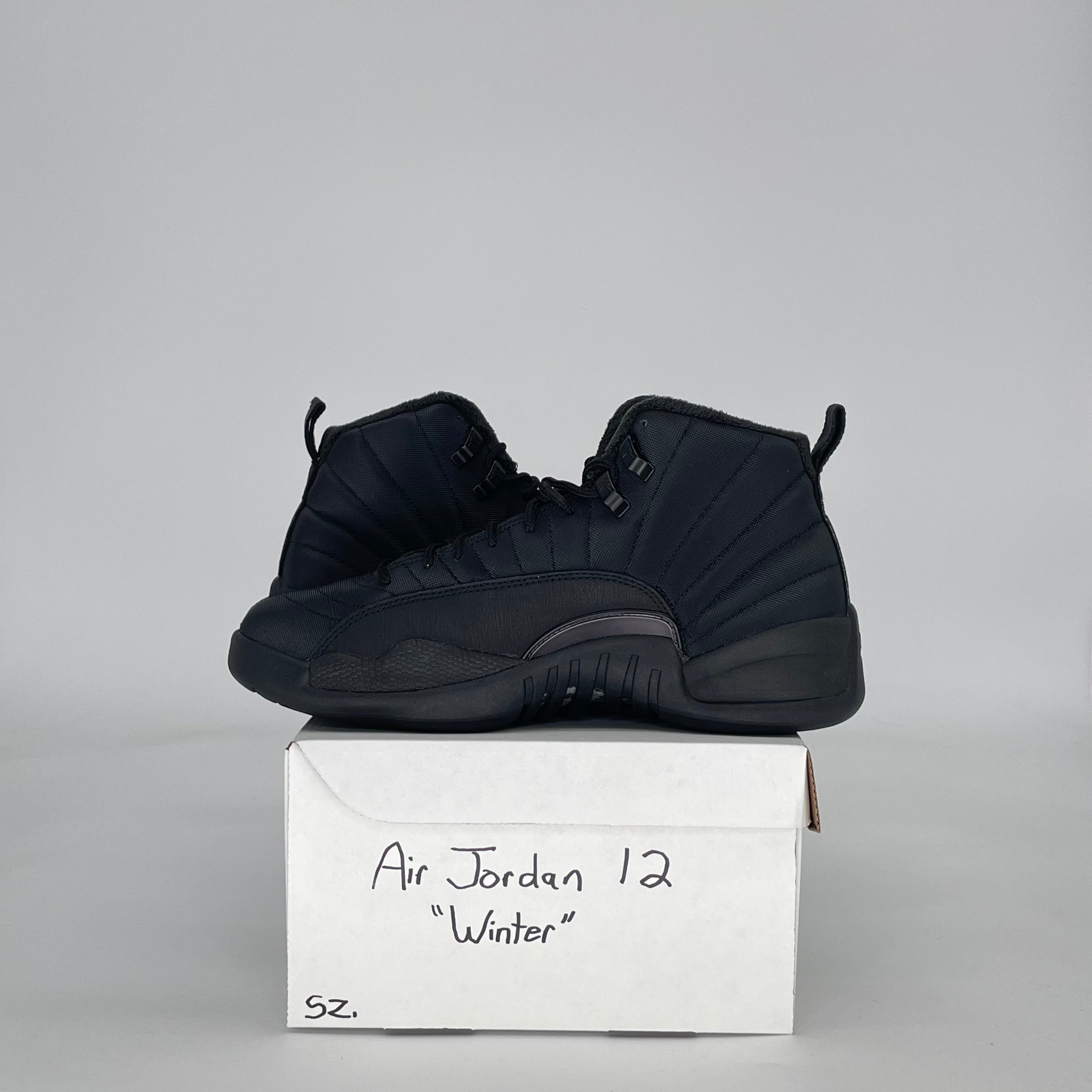 AIR JORDAN 12 WINTER BLACK BQ6851-001 SIZE 9.5/11W