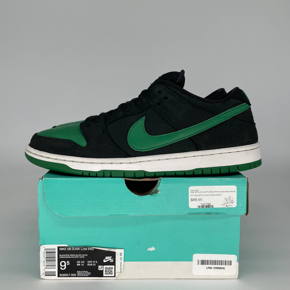 Nike SB Dunk Low Pro J Pack Black Pine Green