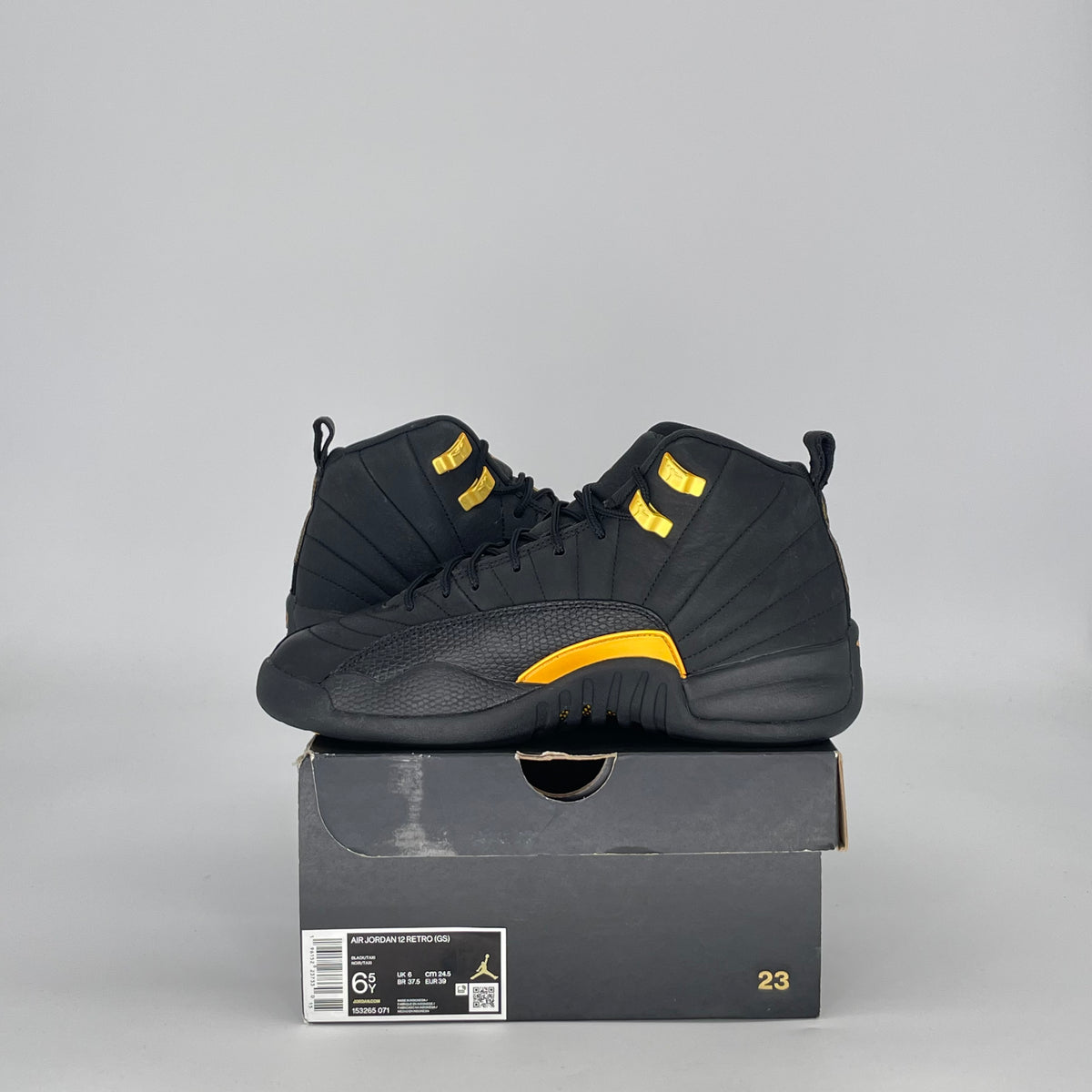 JORDAN 12 BLACK TAXI GS