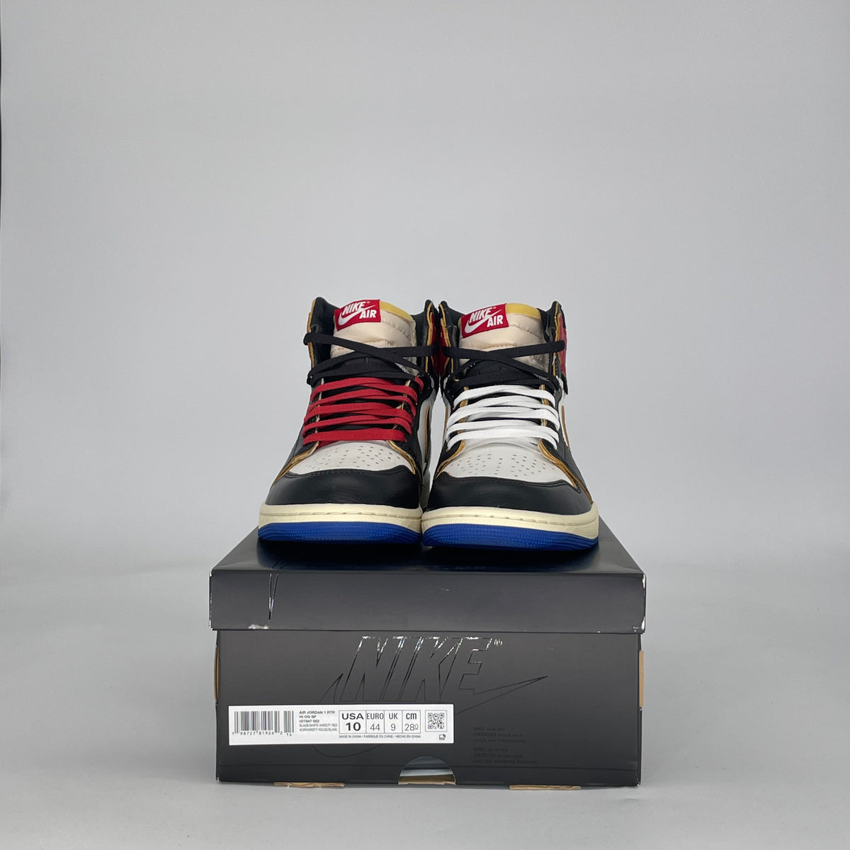 Jordan 1 Retro High OG SP Fragment x Union LA Varsity Red Sport Royal