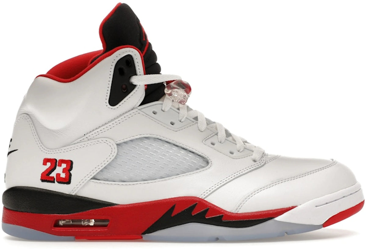 Jordan 5 Retro Fire Red Black Tongue (2025)