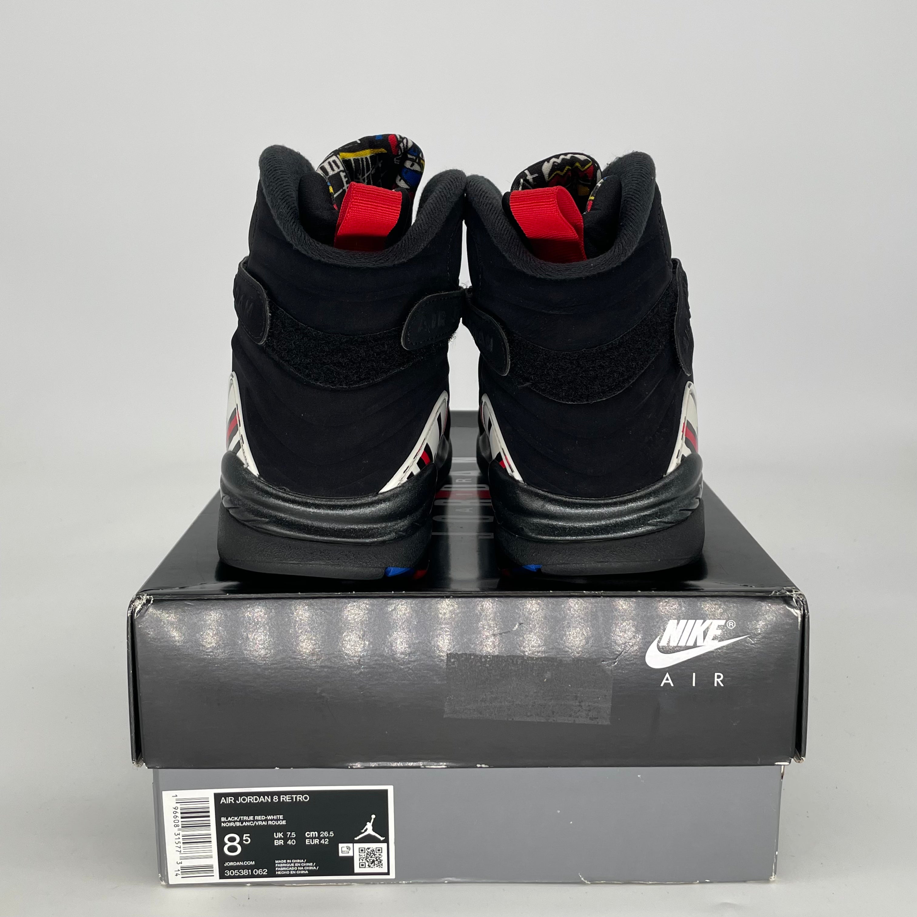 AIR JORDAN 8 PLAYOFFS 305381-062 SIZE 8.5/10W
