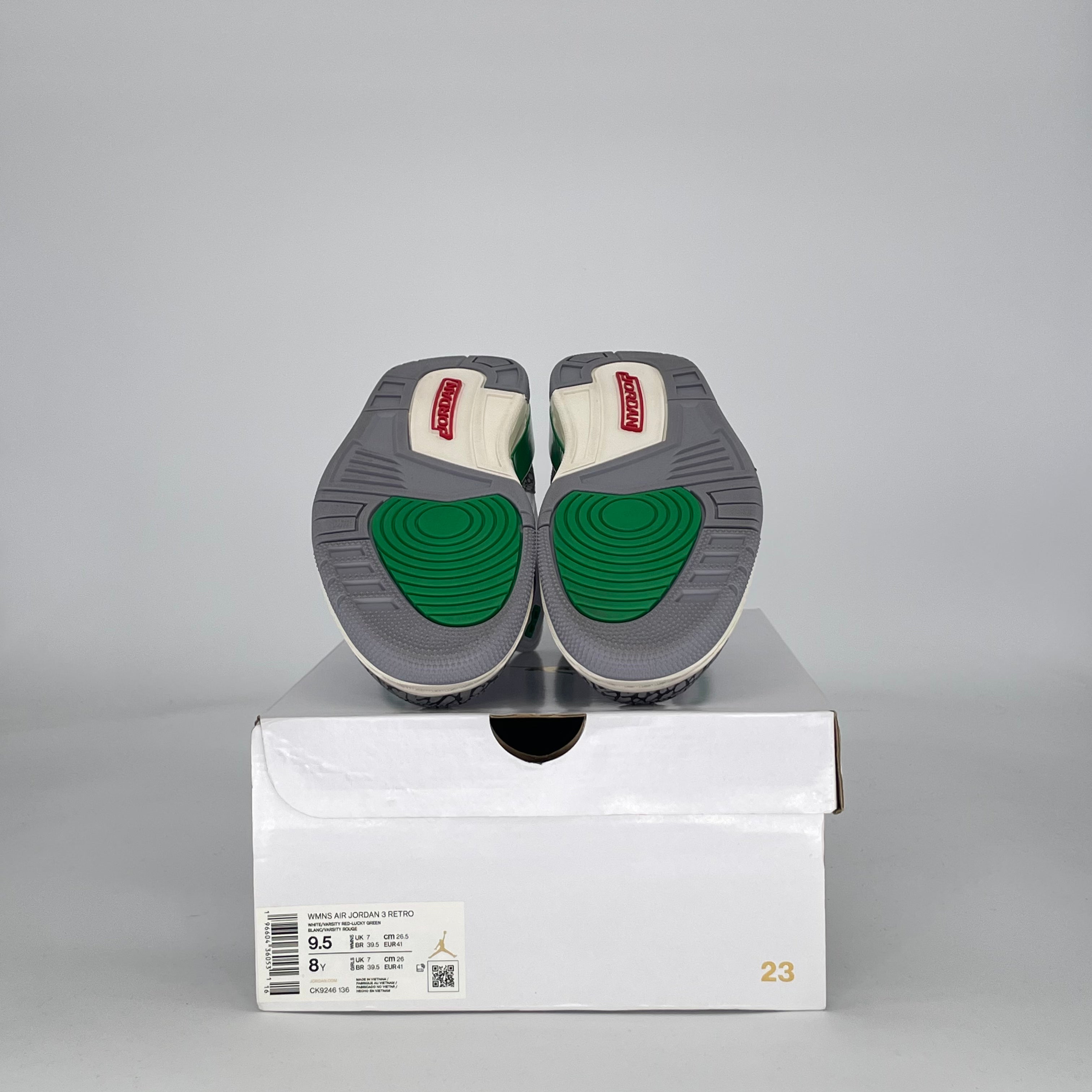 AIR JORDAN 3 LUCKY GREEN CK9246-136 SIZE 8/9.5W
